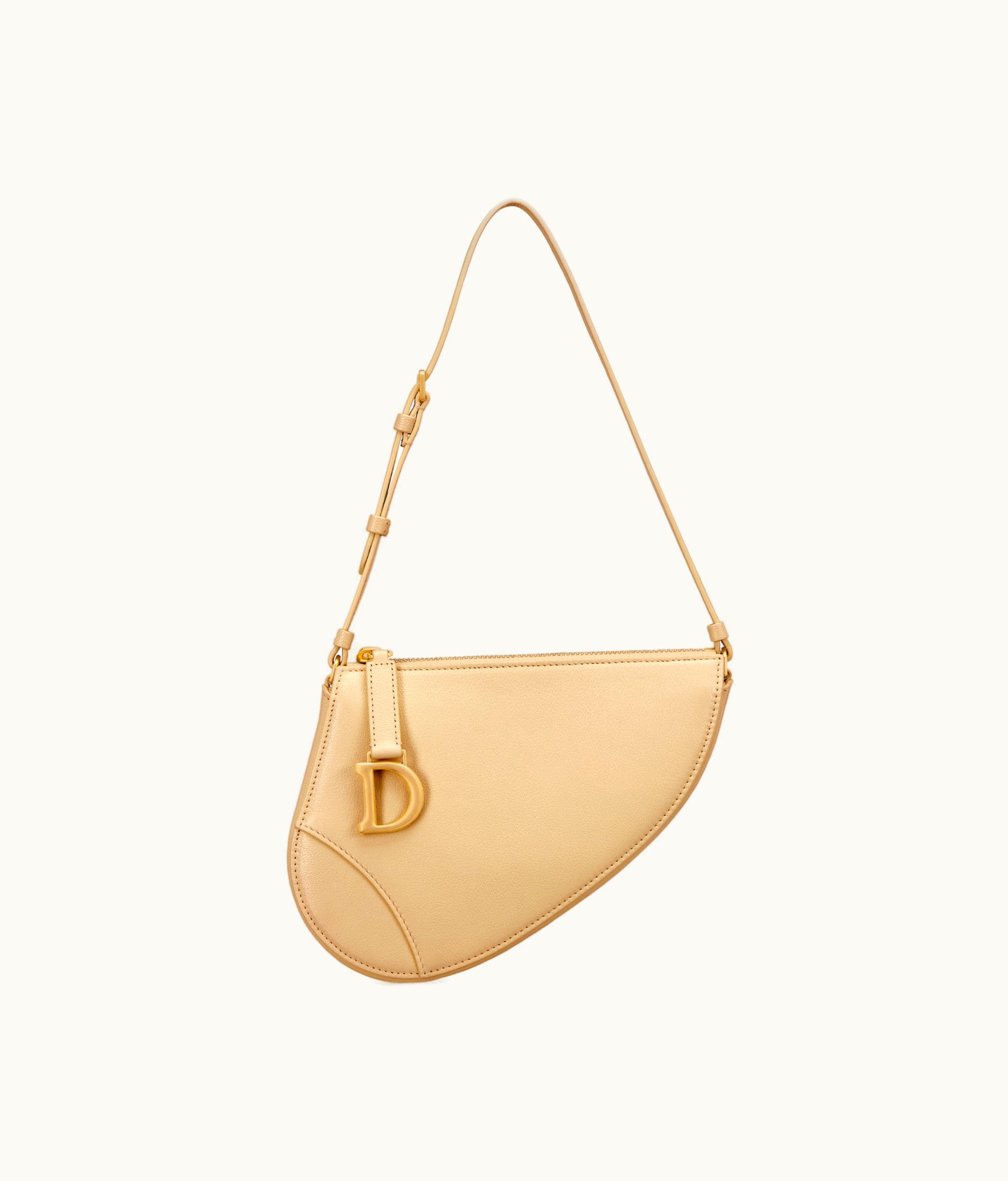 Dior Dior Saddle Shoulder Pouch - Pastel Yellow Goatskin