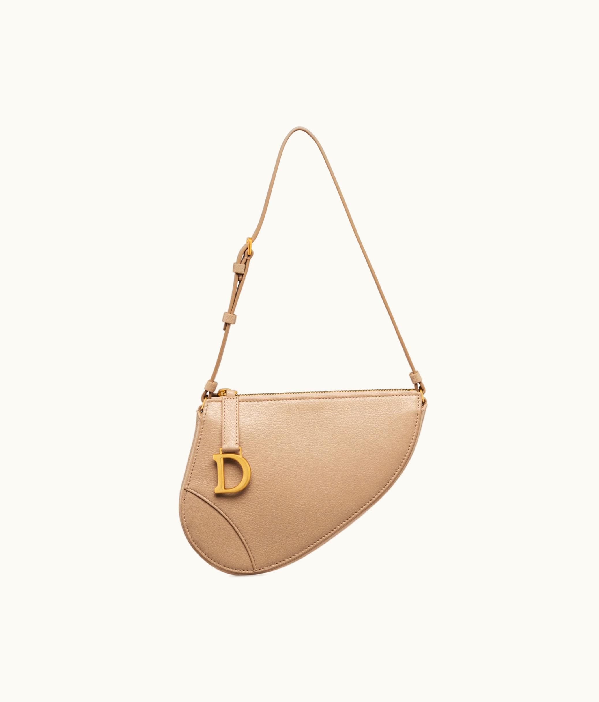 Dior Dior Saddle Shoulder Pouch - Biscuit Goatskin