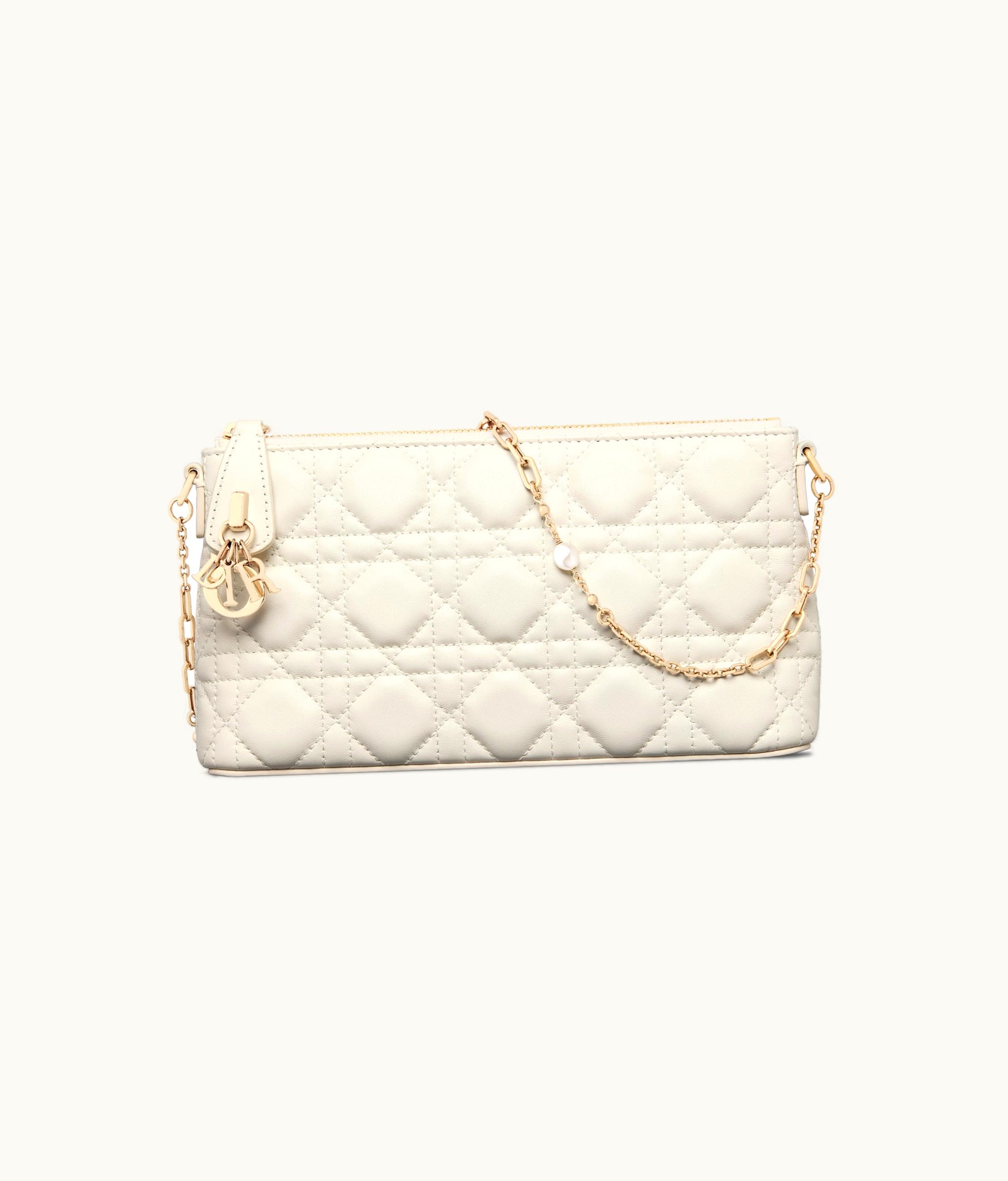 Dior Miss Dior Midi Mini Bag - Latte Cannage Lambskin