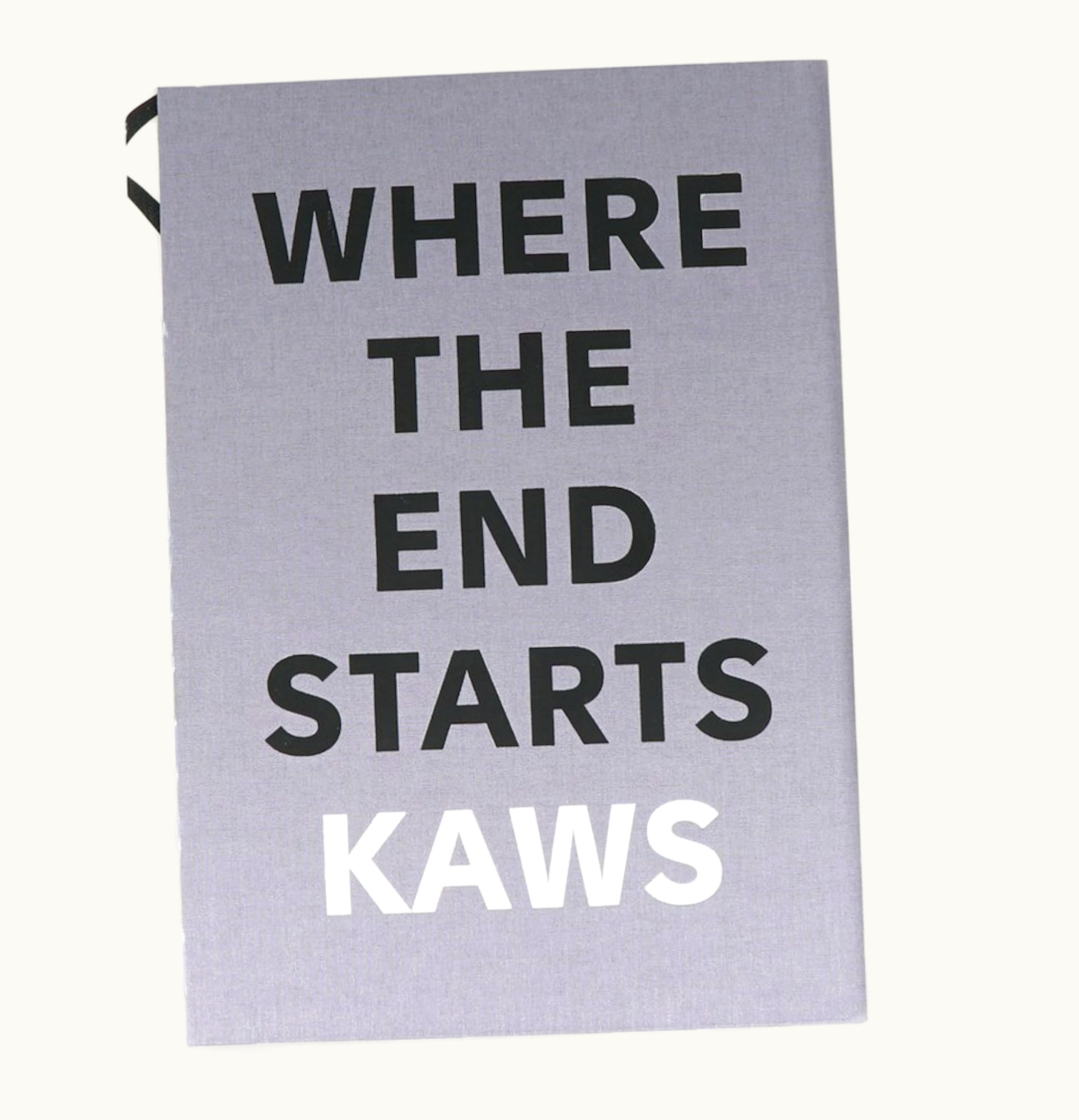 KAWS Kaws Where The End Starts Hardcover Book Grey