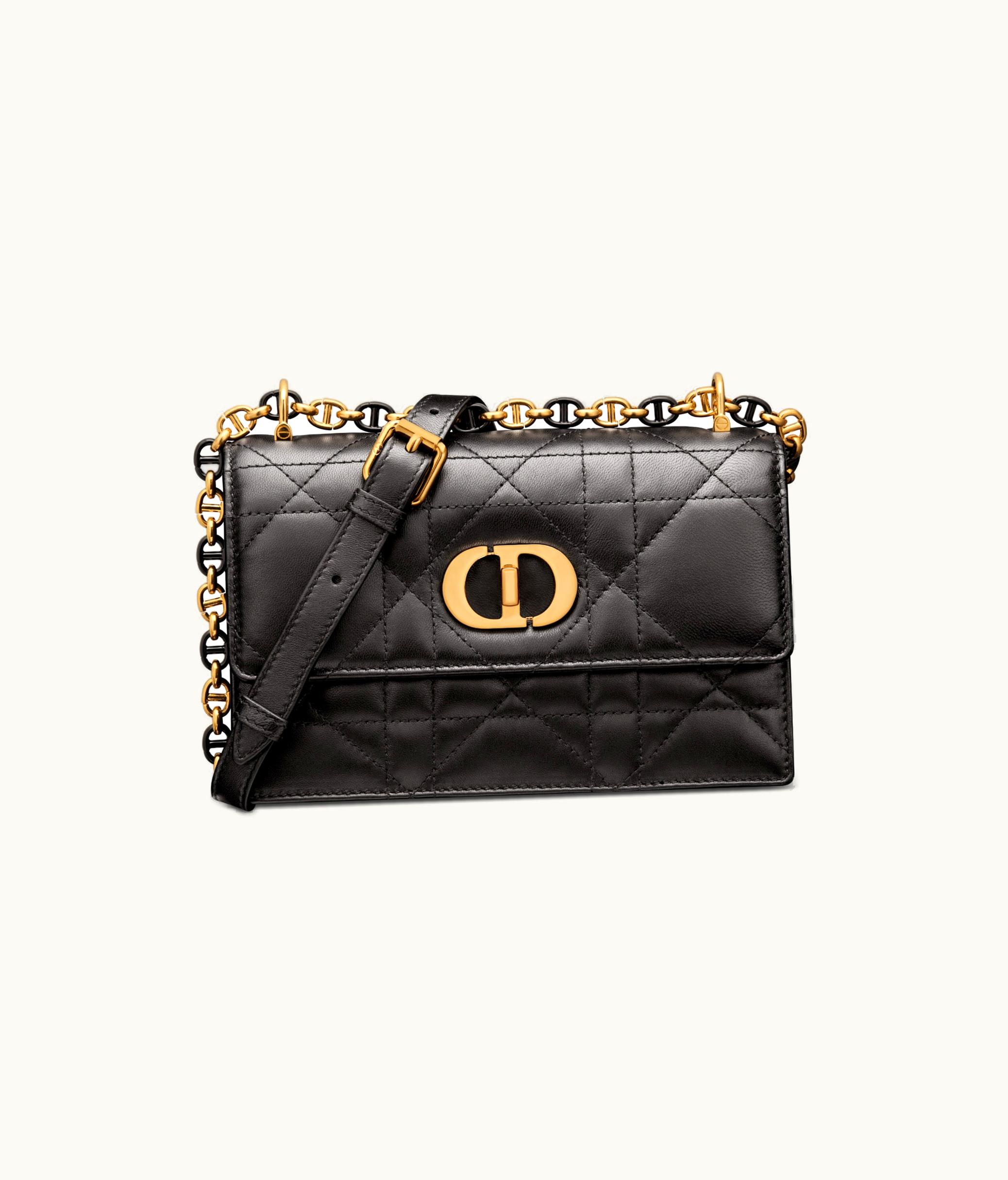 Dior Dior Miss Caro Mini Bag - Black Macrocannage Lambskin