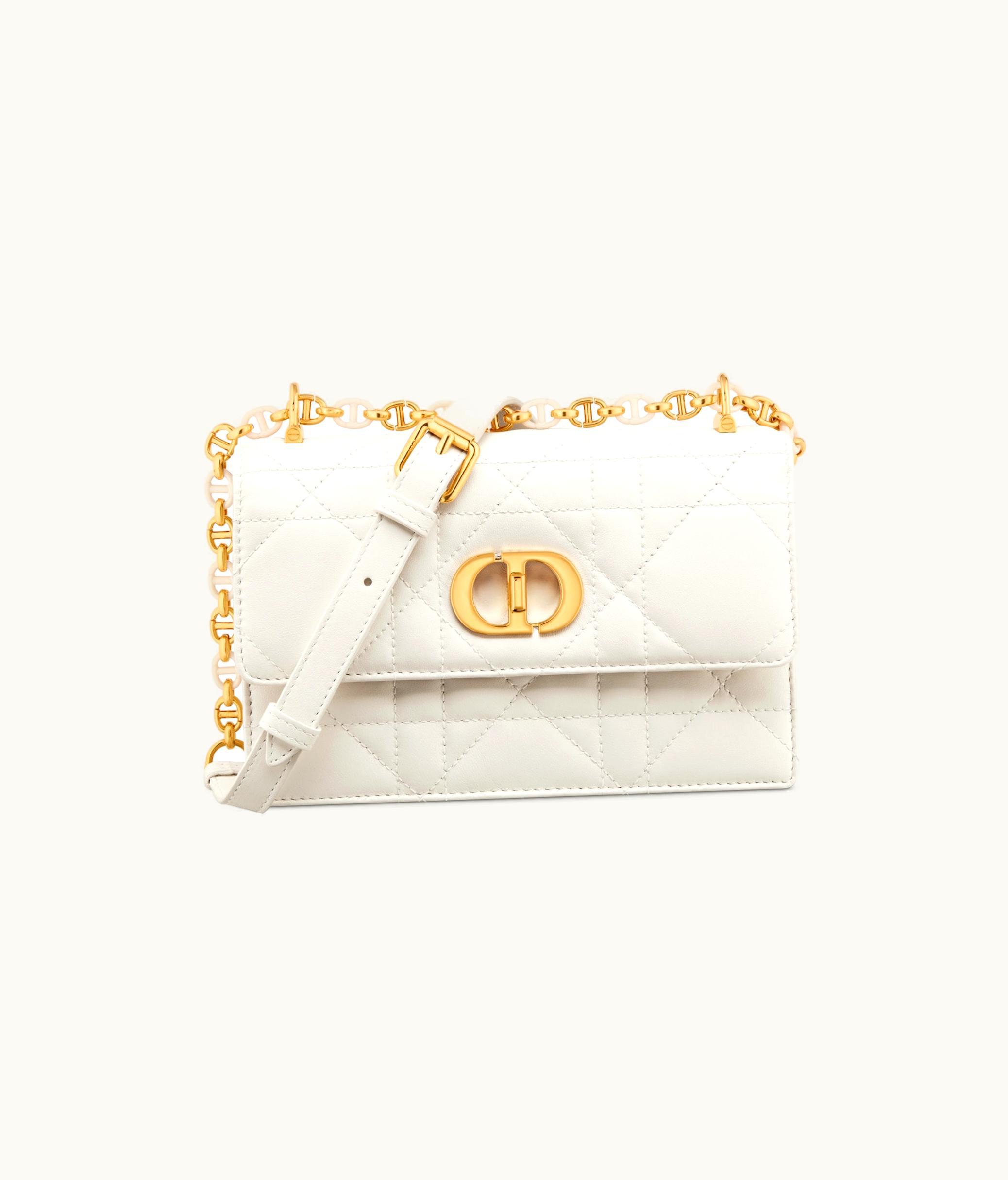 Dior Dior Miss Caro Mini Bag - Latte Macrocannage Lambskin