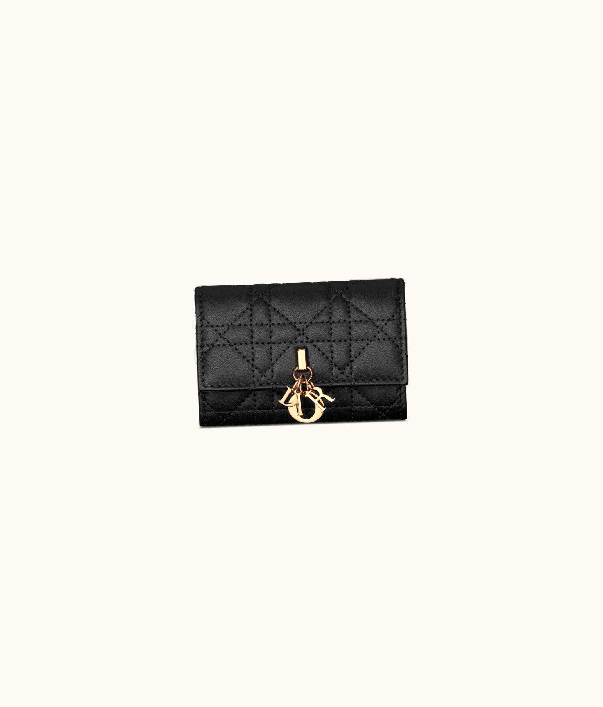 Dior Miss Dior Glycine Wallet - Black Cannage Lambskin