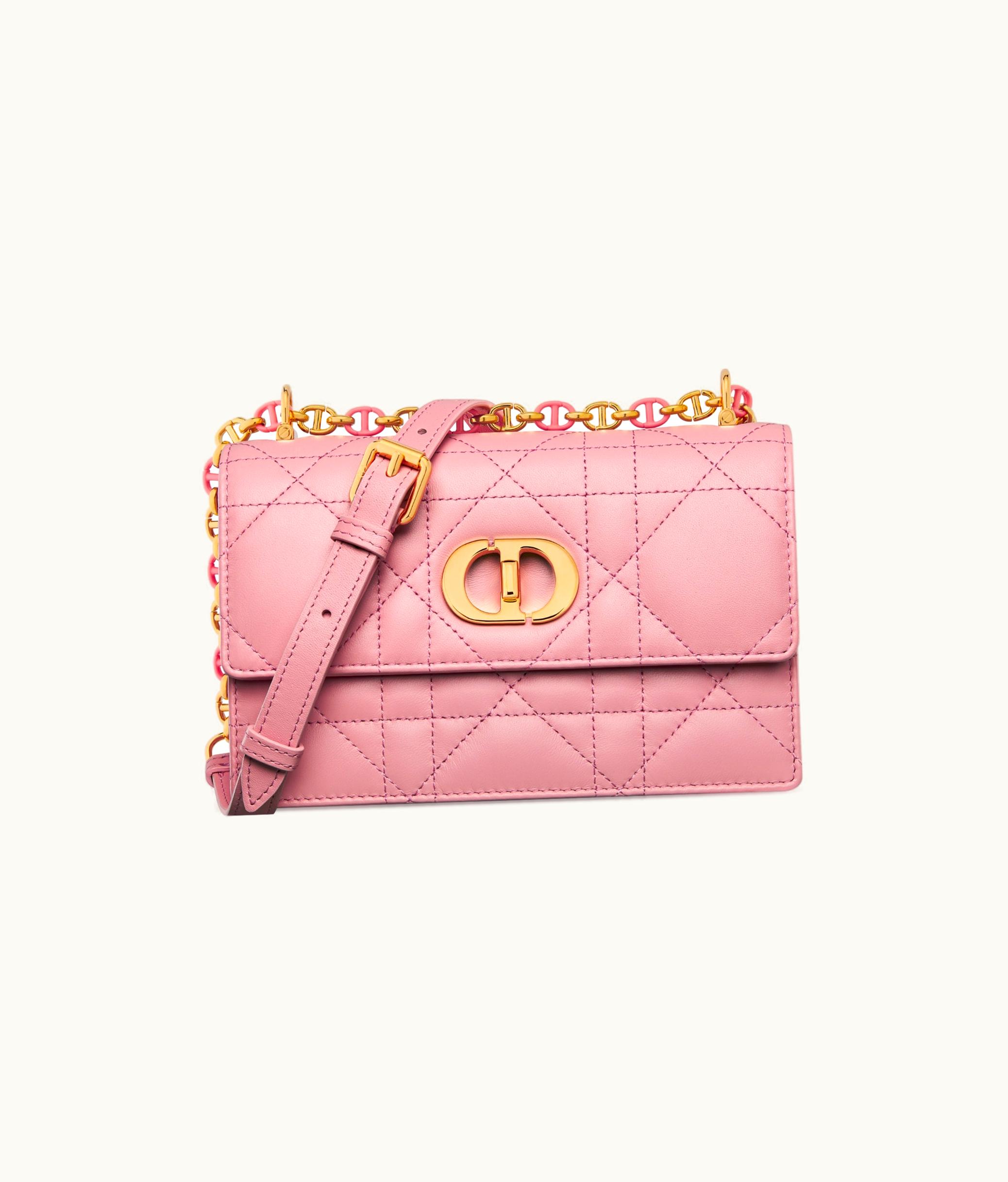 Dior Dior Miss Caro Mini Bag - Melocoton Pink Macrocannage Lambskin