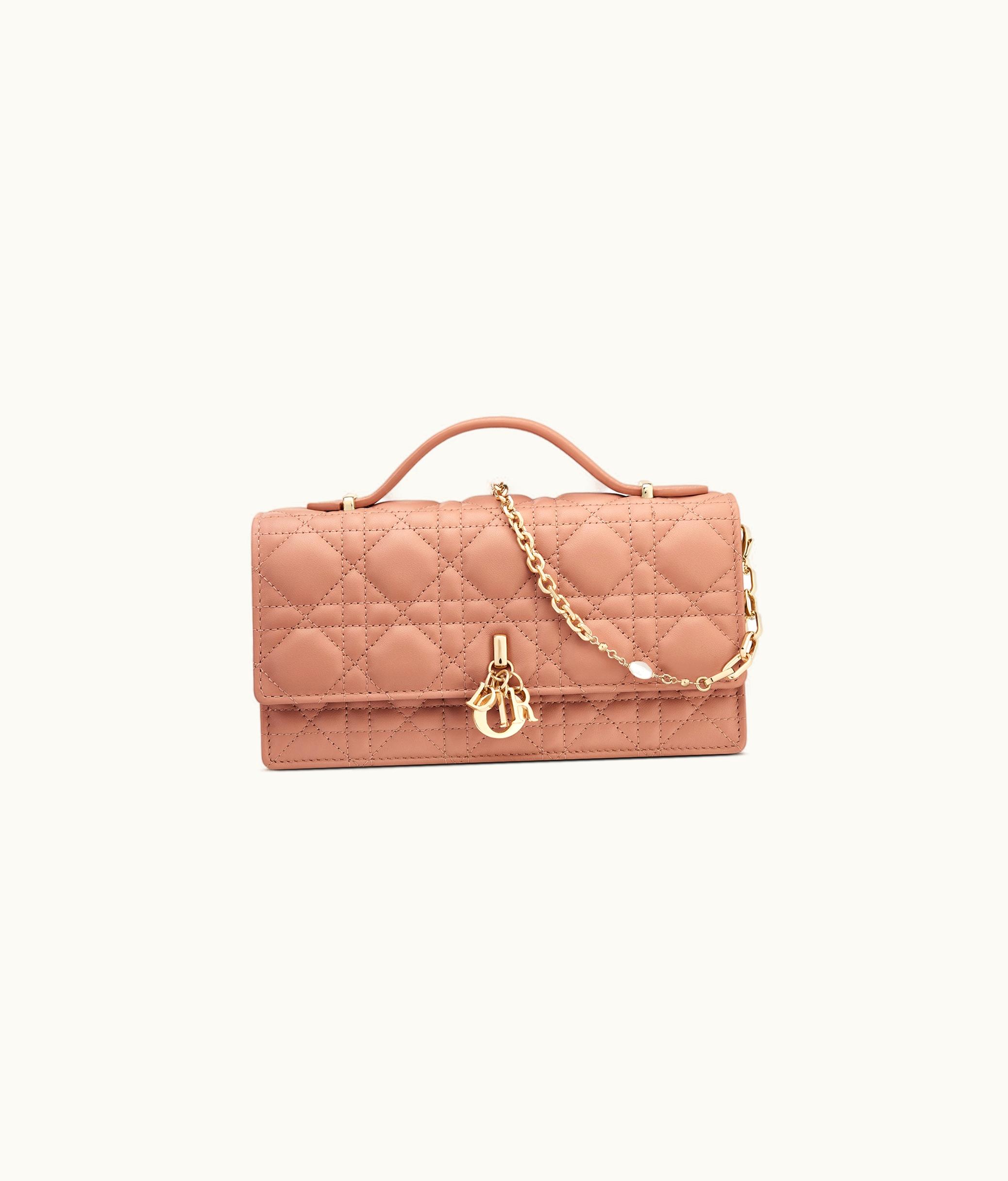 Dior Miss Dior Mini Bag - Rose Des Vents Cannage Lambskin