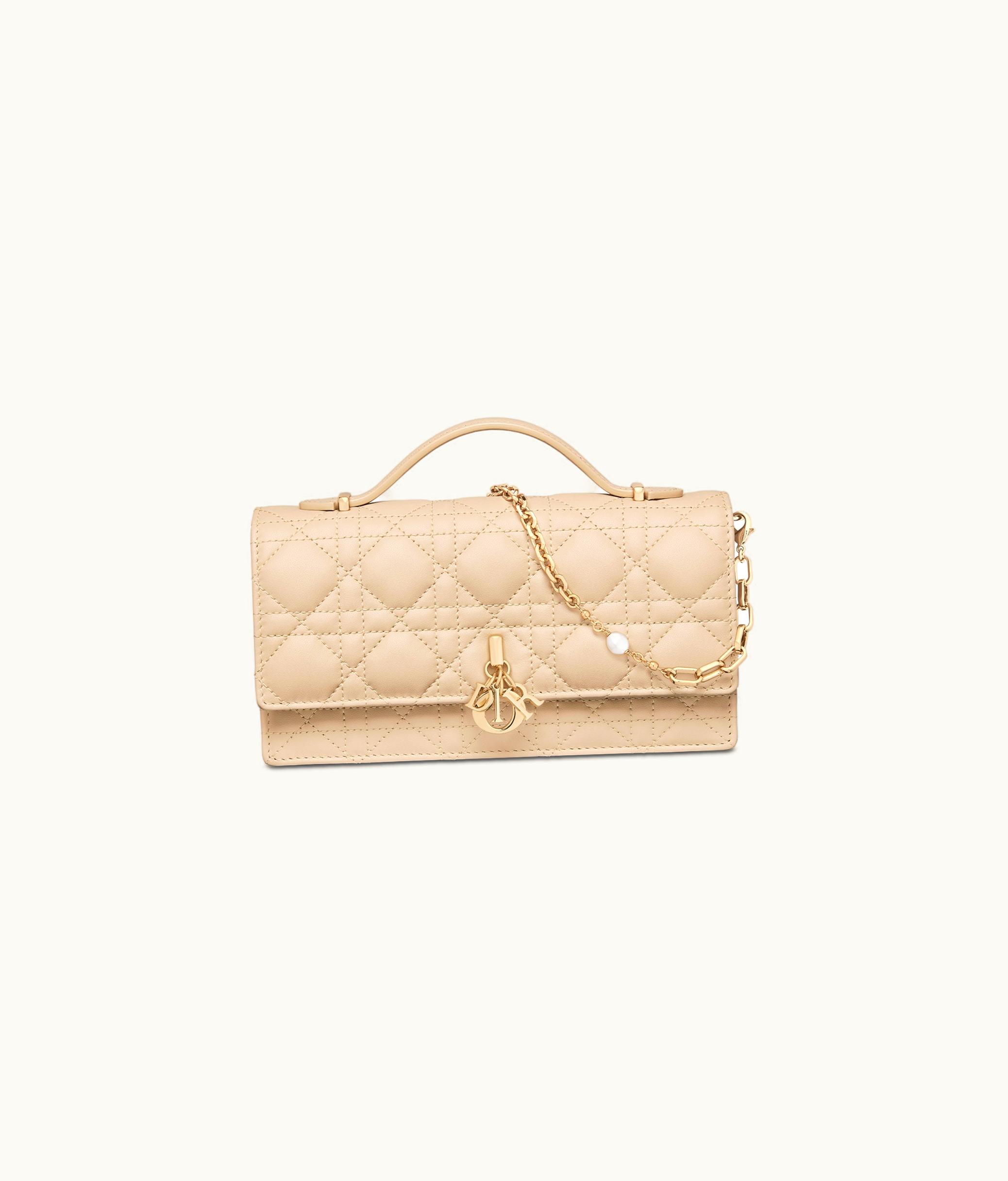 Dior Miss Dior Mini Bag - Powder Beige Cannage Lambskin
