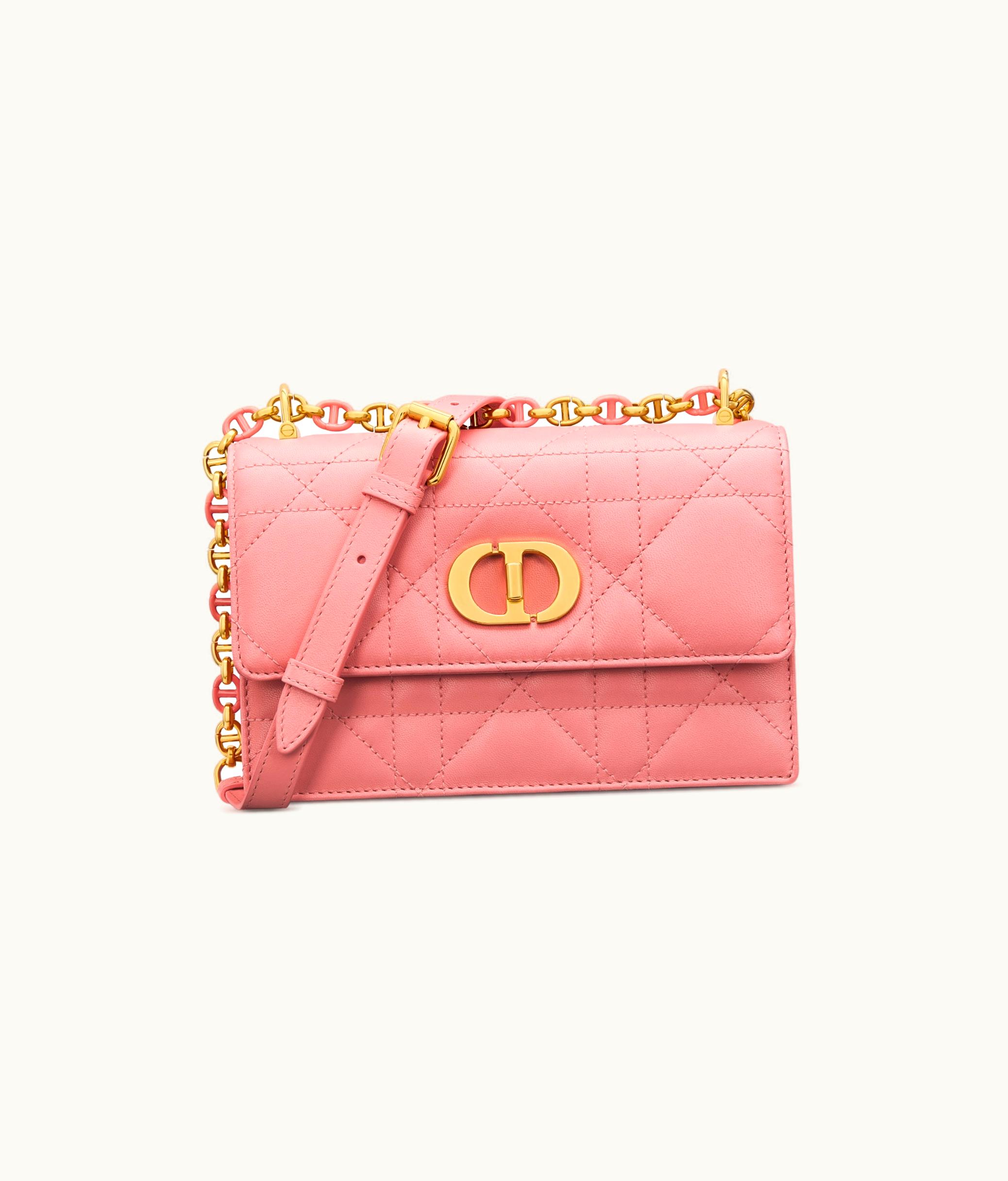 Dior Dior Miss Caro Mini Bag - Light Pink Macrocannage Lambskin