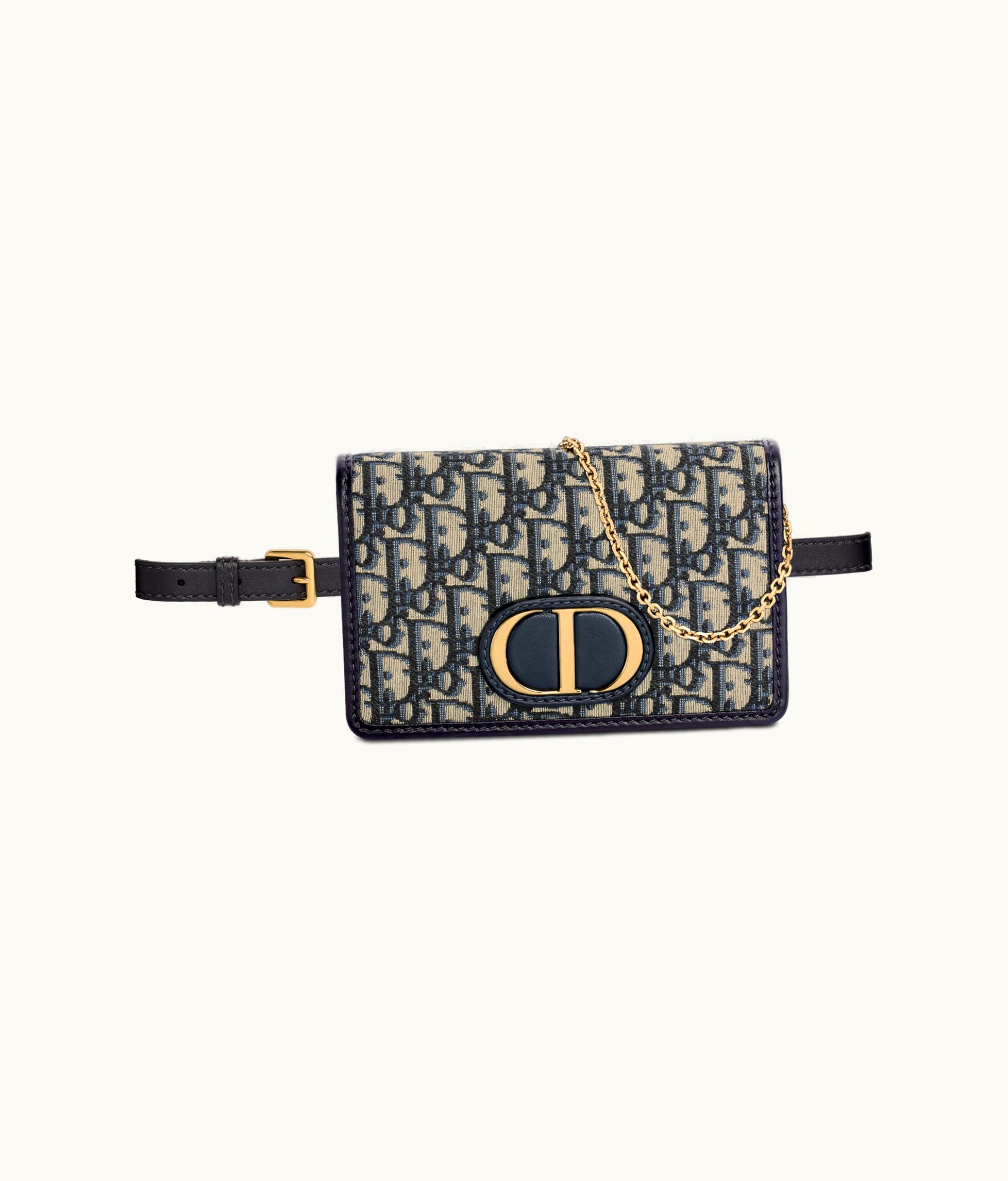 Dior 2-in-1 30 Montaigne Pouch - Blue Dior Oblique Jacquard