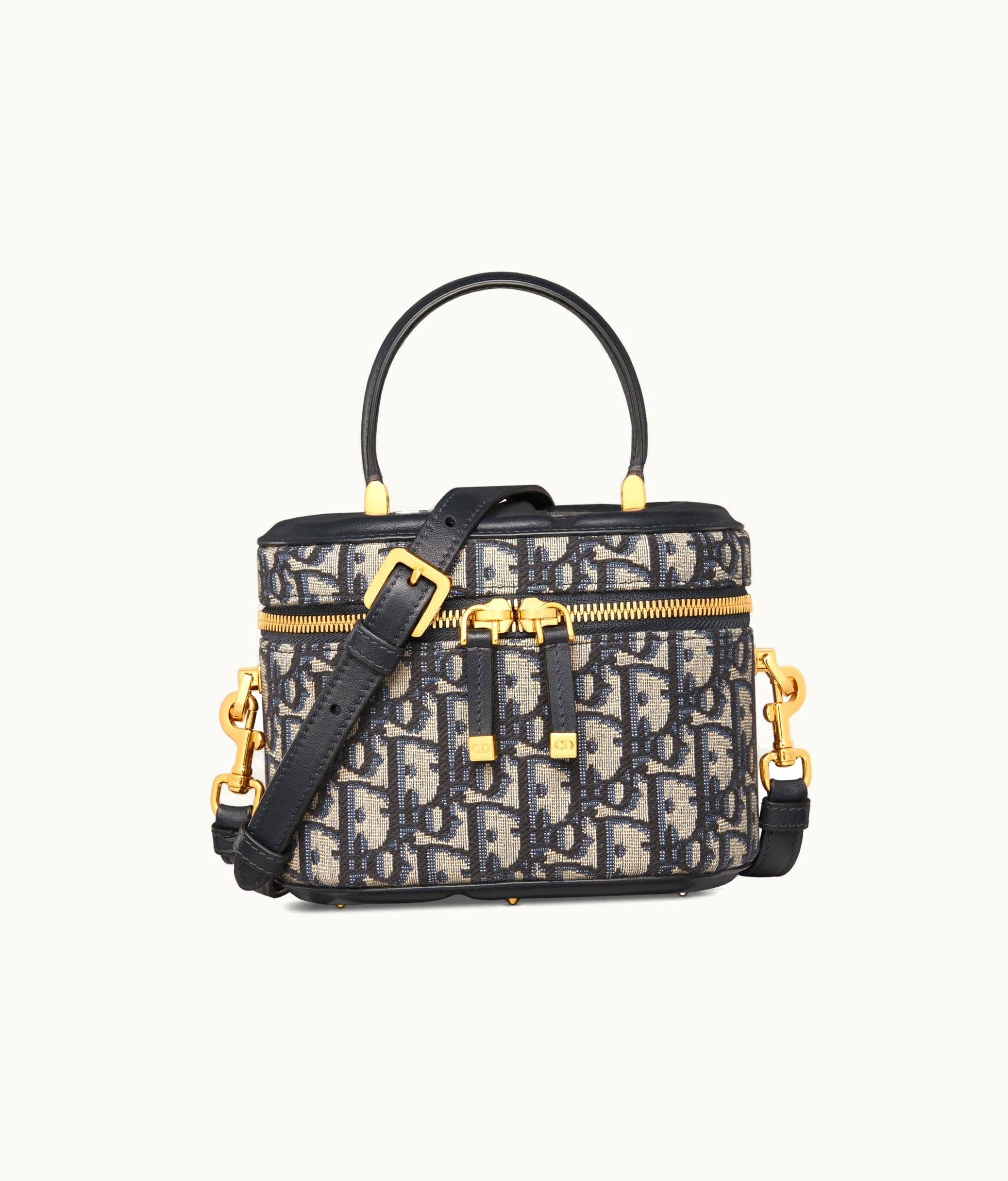 Dior Small CD Signature Vanity Case - Blue Dior Oblique Jacquard