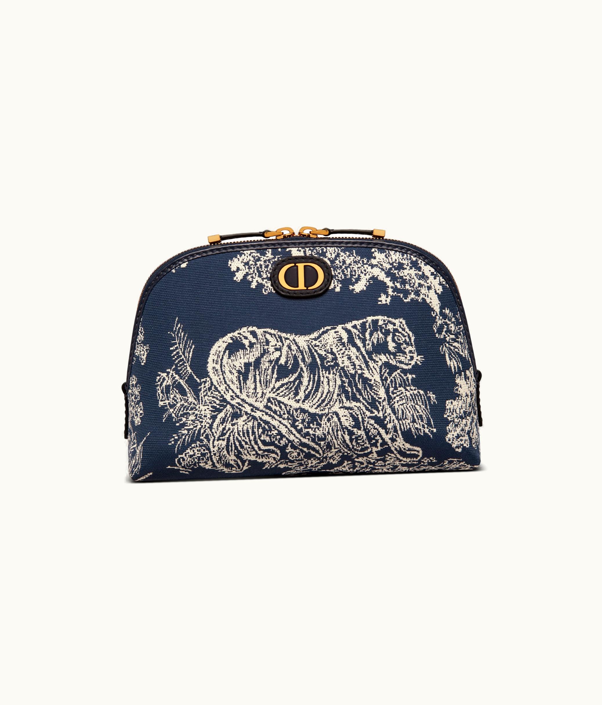 Dior Dior 30 Montaigne Beauty Pouch - Blue Toile De Jouy Reverse Jacquard