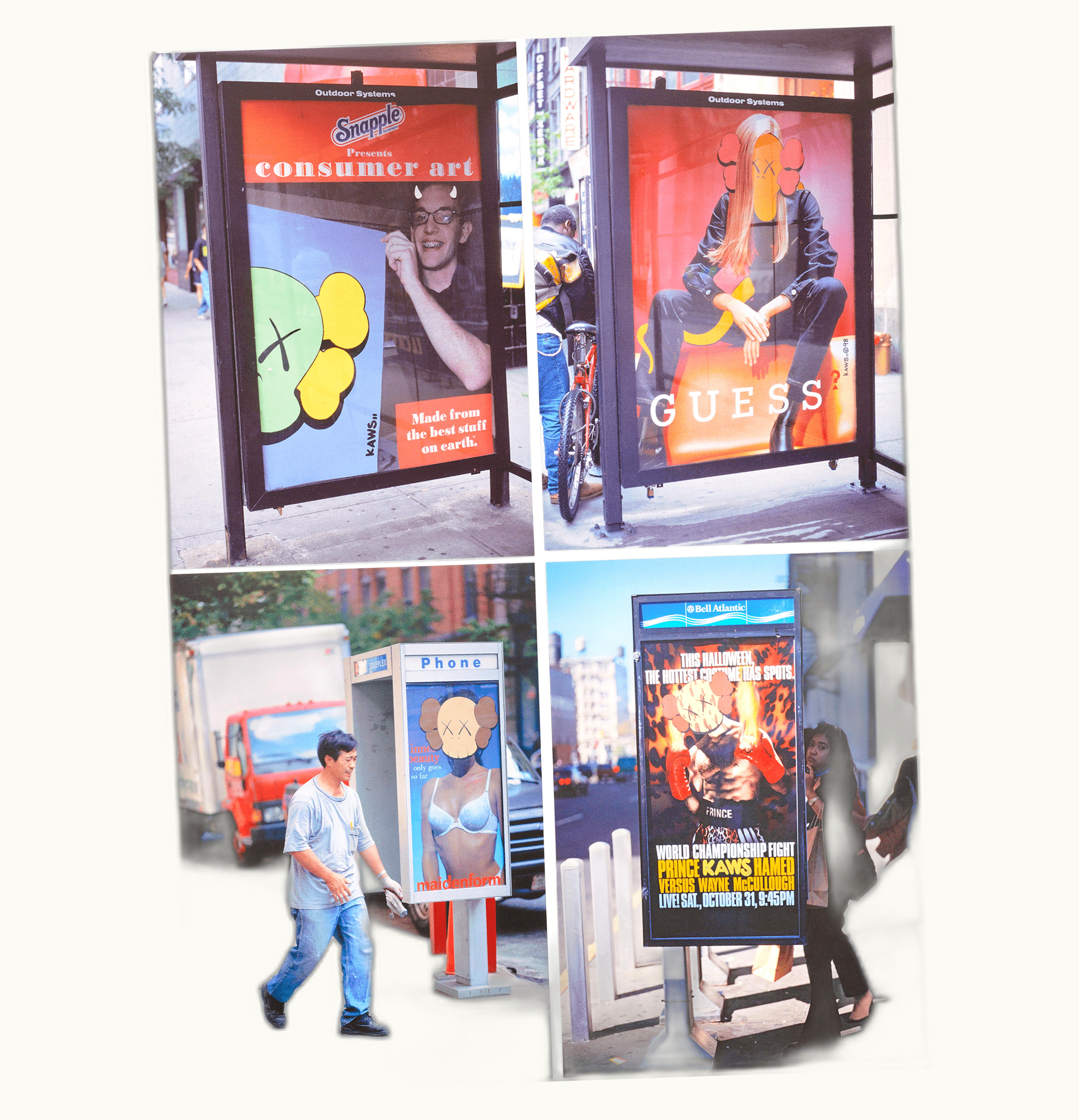 KAWS KAWS Bus Shelters Postcard Set of 4 Multi