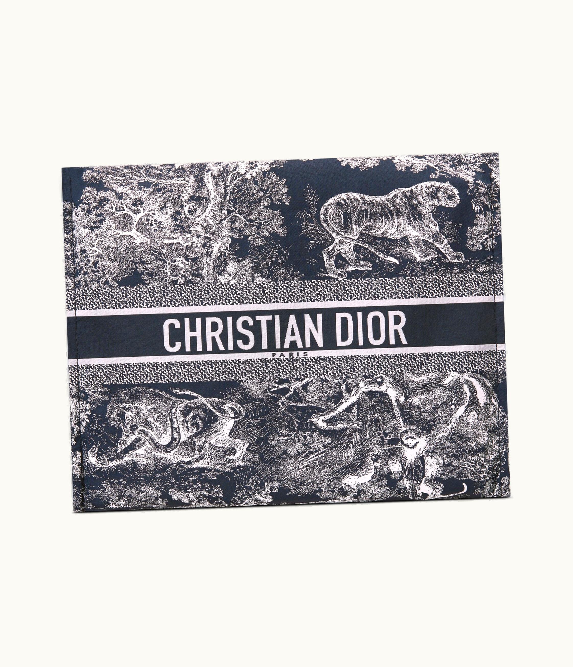 Dior Diortravel Pouch - Blue Toile De Jouy Reverse Technical Fabric
