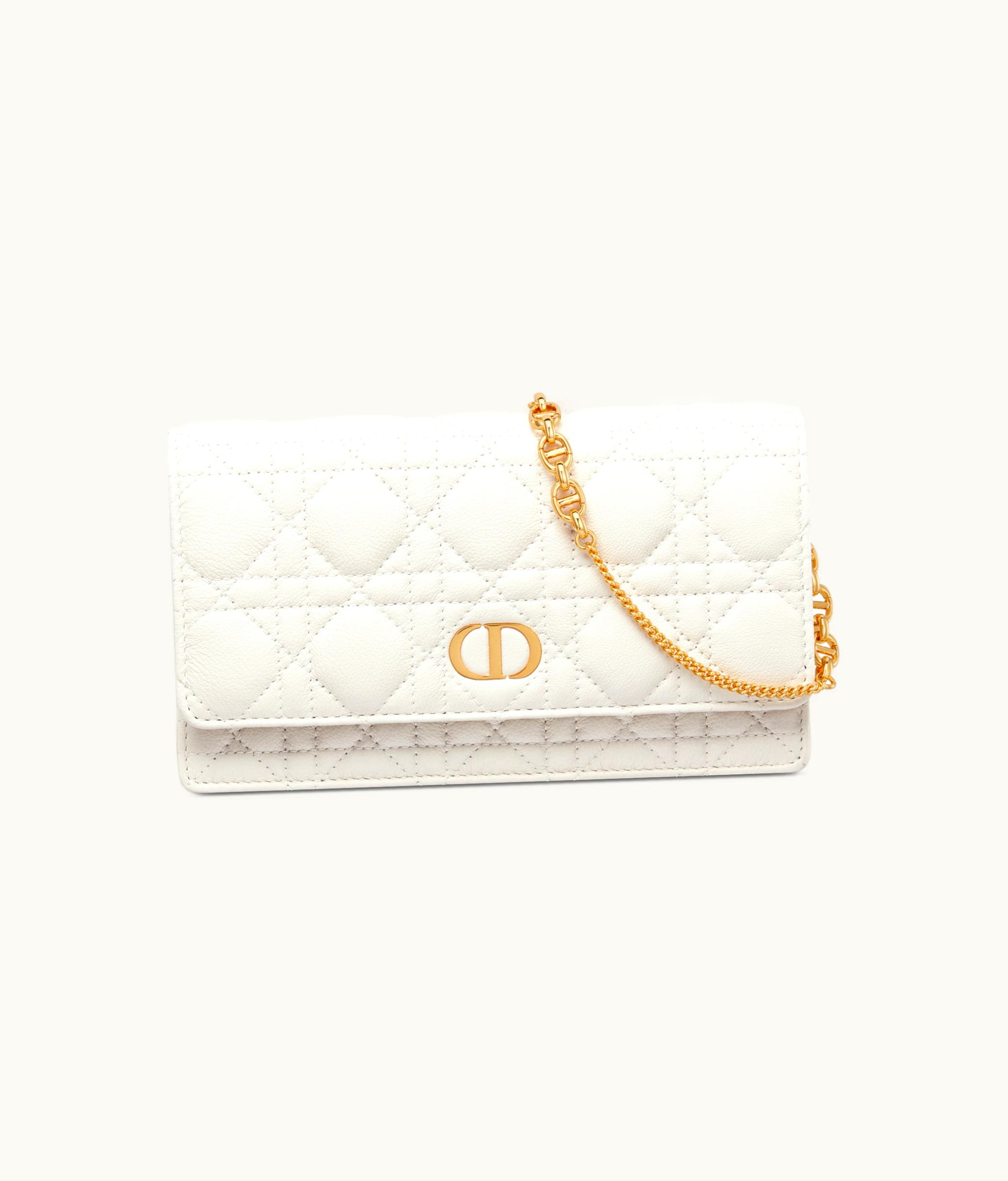 Dior Dior Caro Pouch - Latte Supple Cannage Calfskin