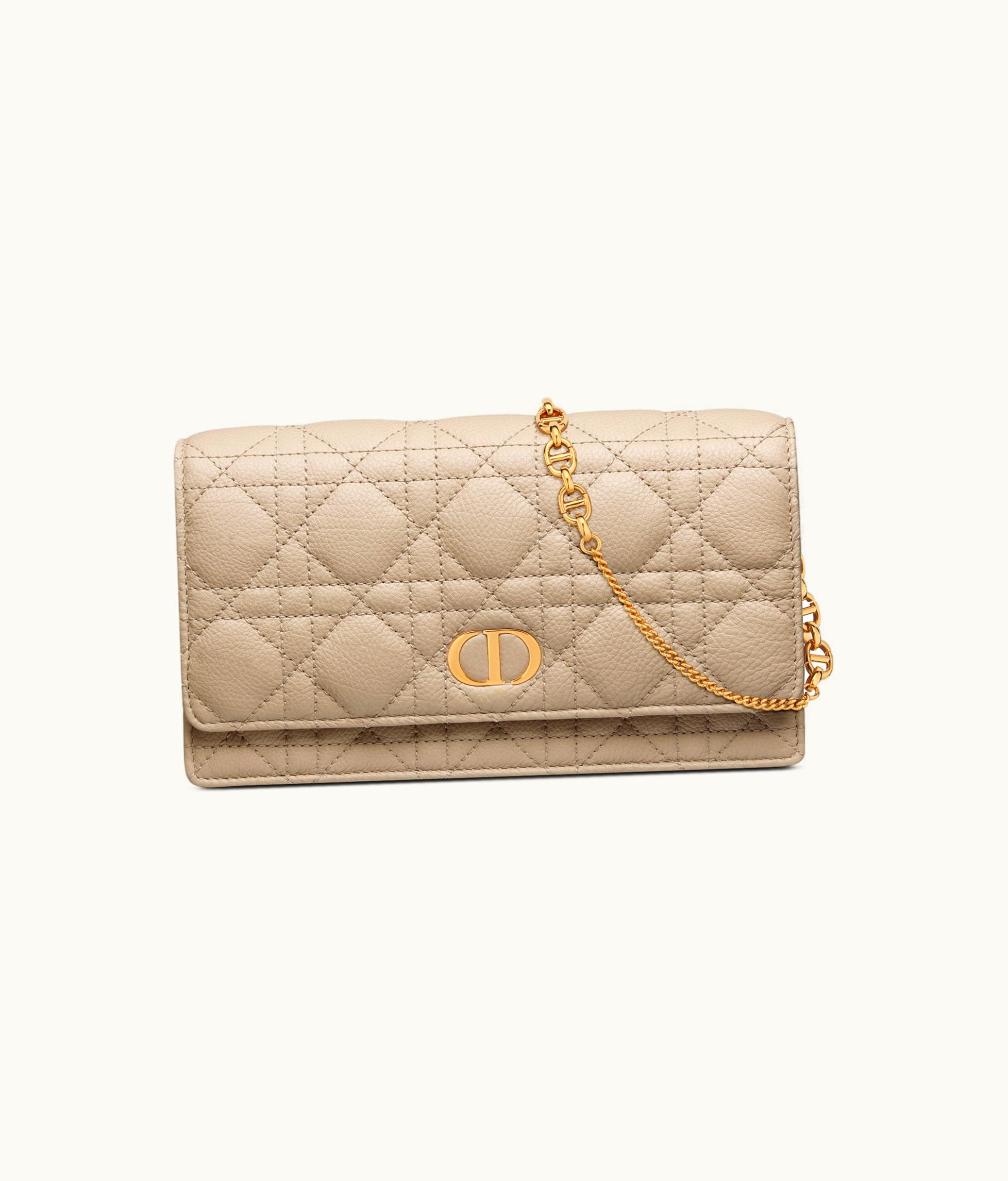 Dior Dior Caro Pouch - Sand-Colored Supple Cannage Calfskin