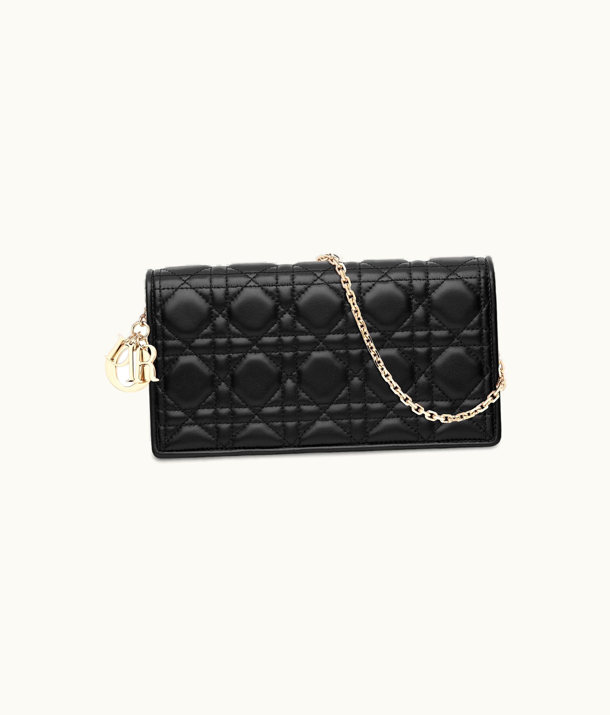 Dior Lady Dior Pouch - Black Cannage Lambskin