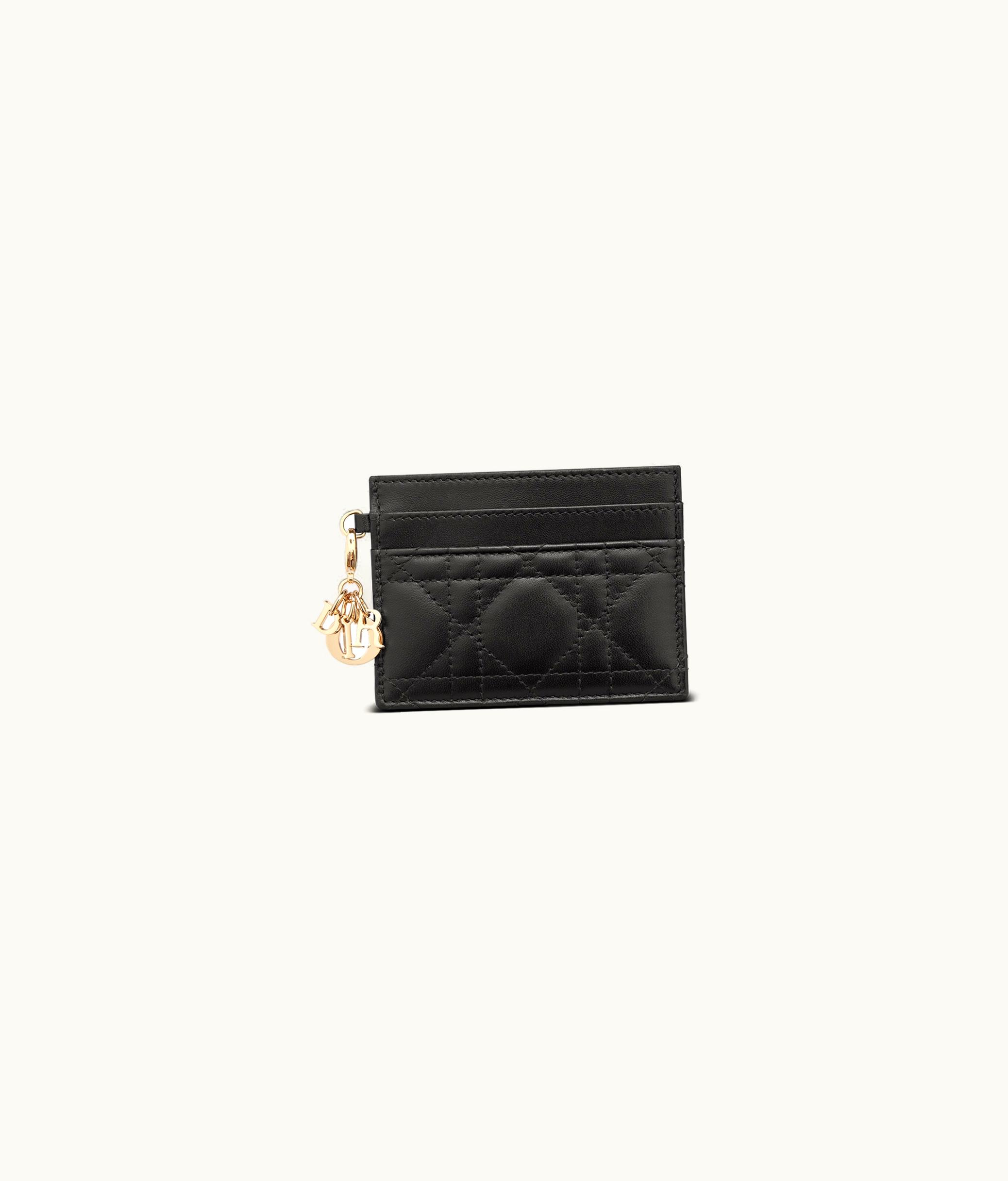 Dior Lady Dior Five-Slot Card Holder - Black Cannage Lambskin