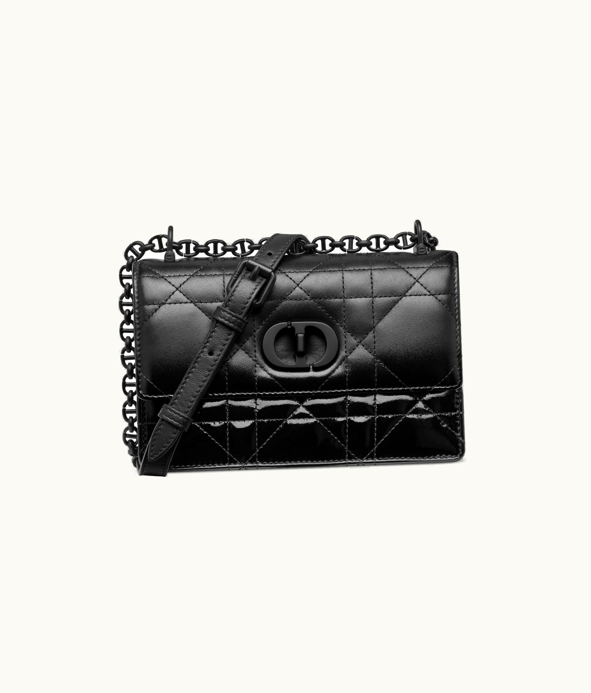 Dior Dior Miss Caro Mini Bag - Black Gradient Patent And Matte Cannage Lambskin