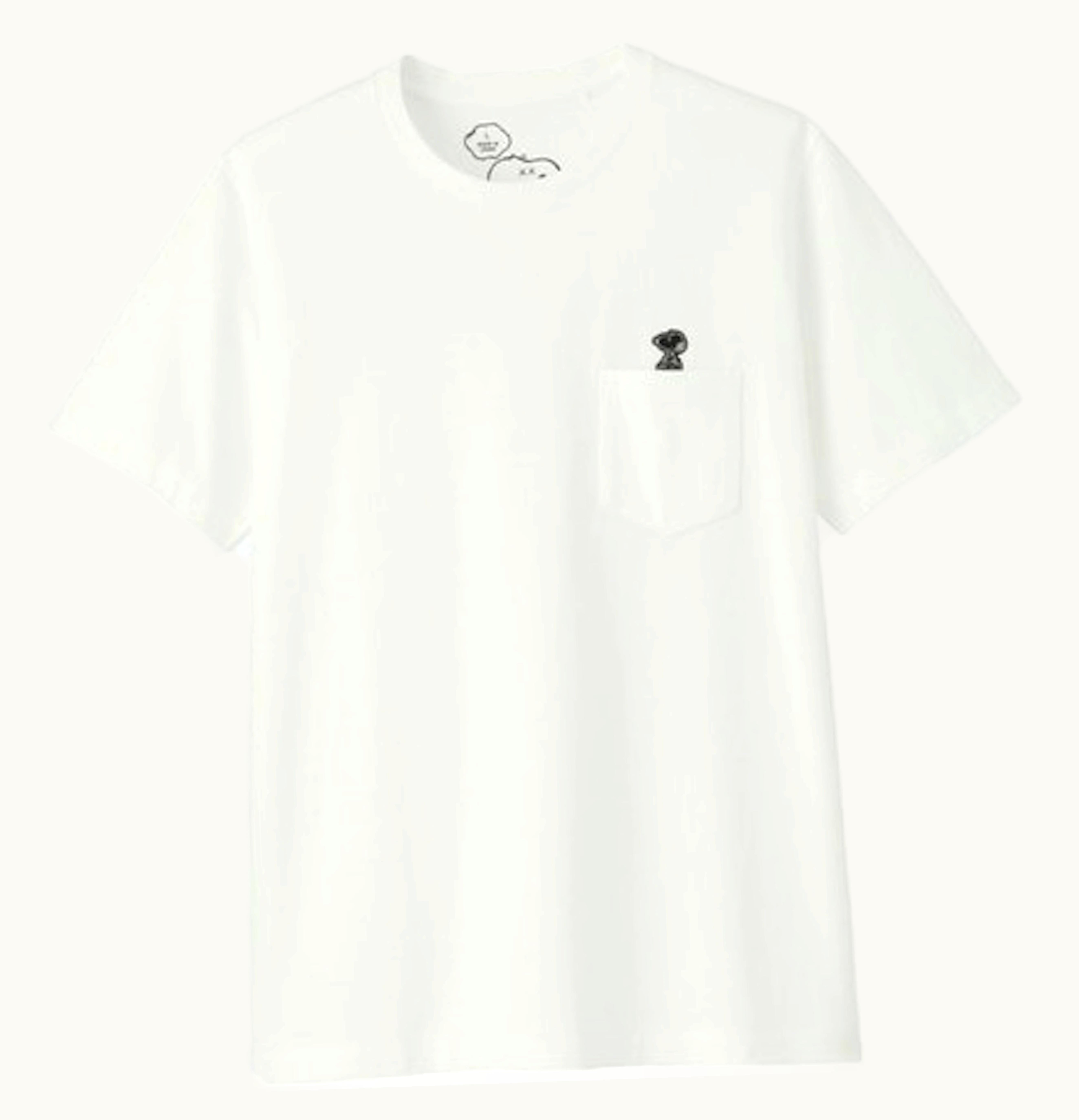 KAWS KAWS x Uniqlo x Peanuts Snoopy Pocket Tee Japanese Sizing FW17 White