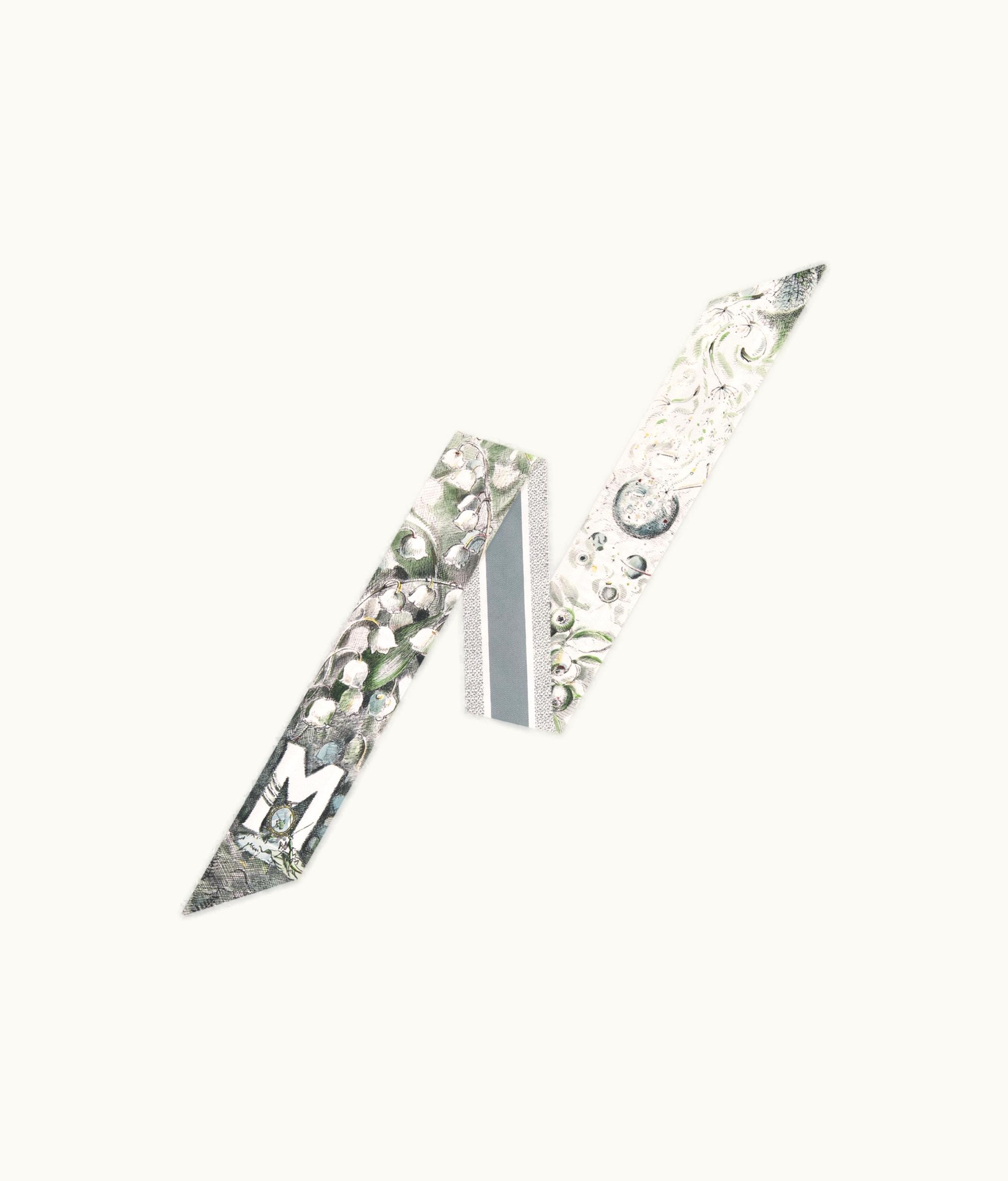 Dior Dior ABCDior M Muguet - Merveille Mitzah Scarf - Ivory Multicolor Silk Twill