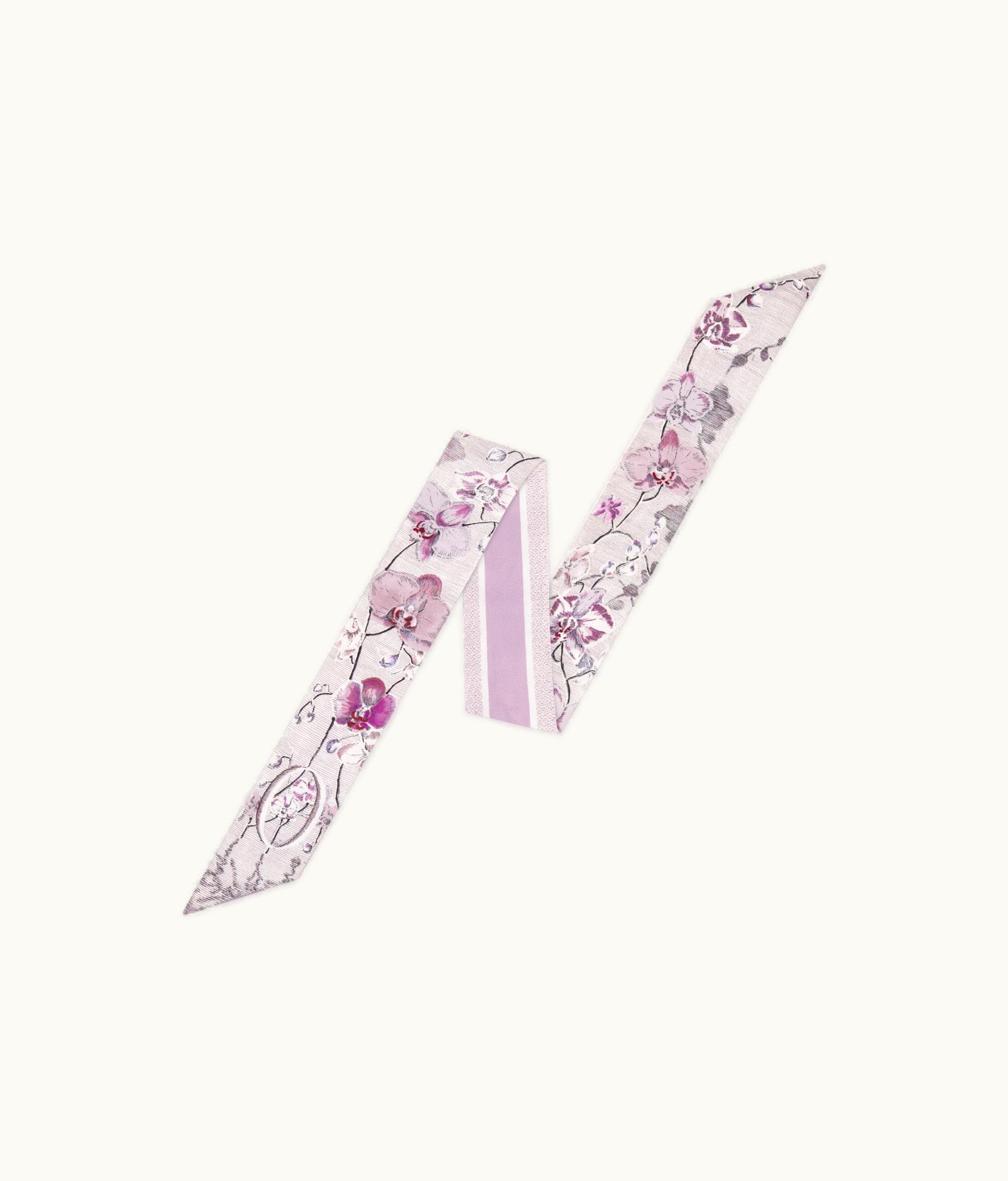 Dior Dior ABCDior O Orchidée - Ombre Mitzah Scarf - Ivory Multicolor Silk Twill