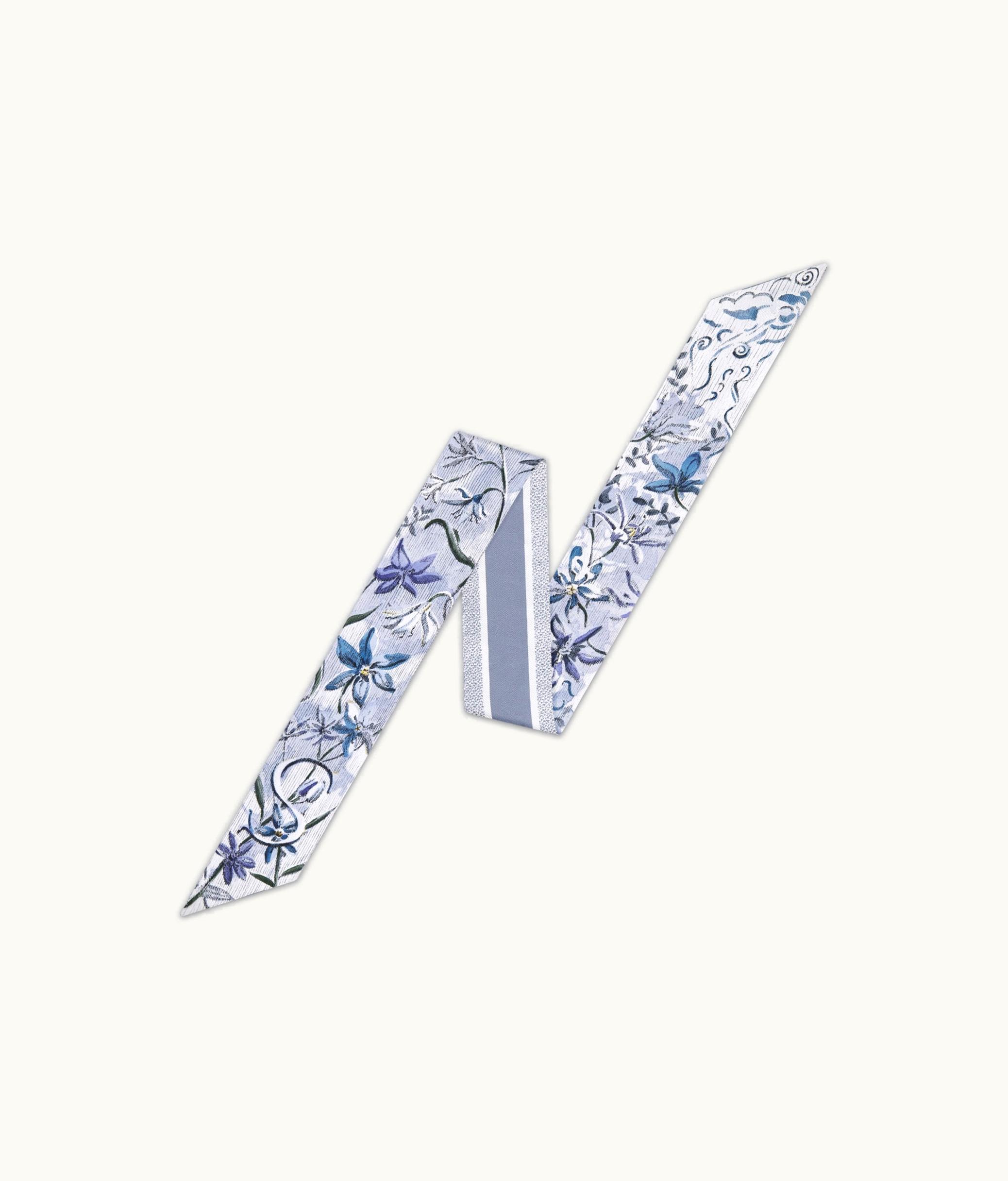 Dior Dior ABCDior S Scille - Souffler Mitzah Scarf - Ivory Multicolor Silk Twill