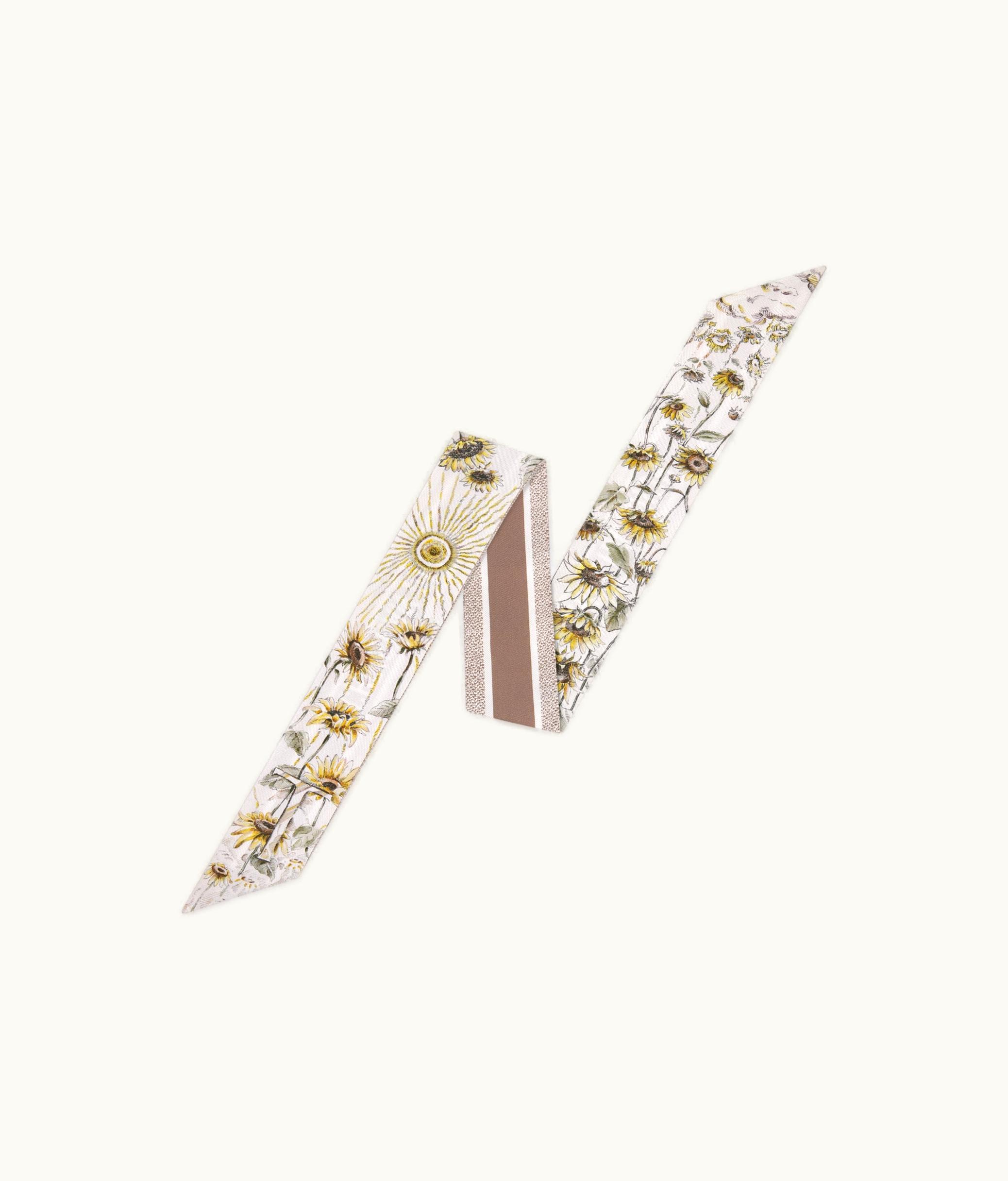 Dior Dior ABCDior T Tournesol - Trésor Mitzah Scarf - Ivory Multicolor Silk Twill