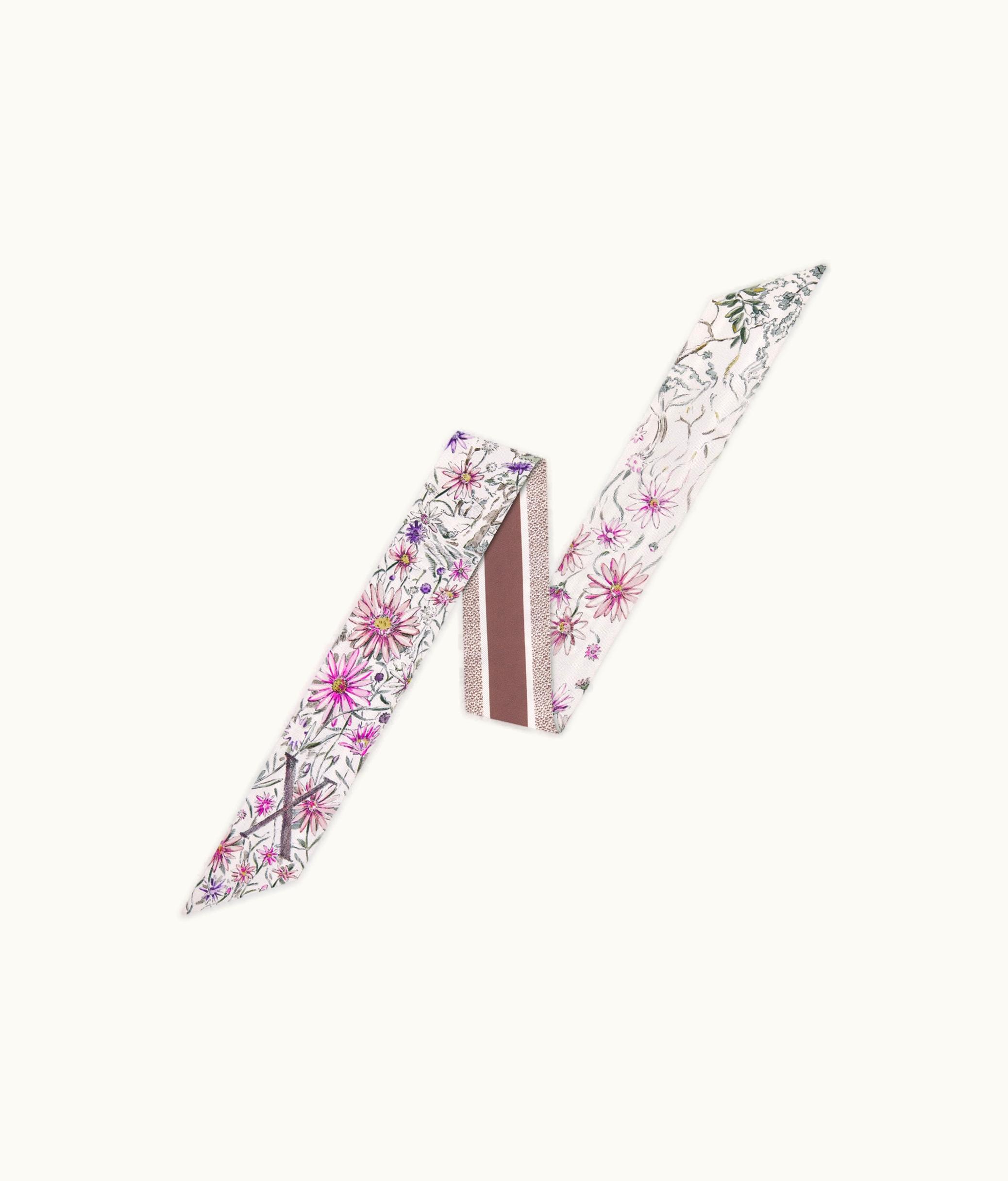 Dior Dior ABCDior X Xylia - Xeranthemum Mitzah Scarf - Ivory Multicolor Silk Twill