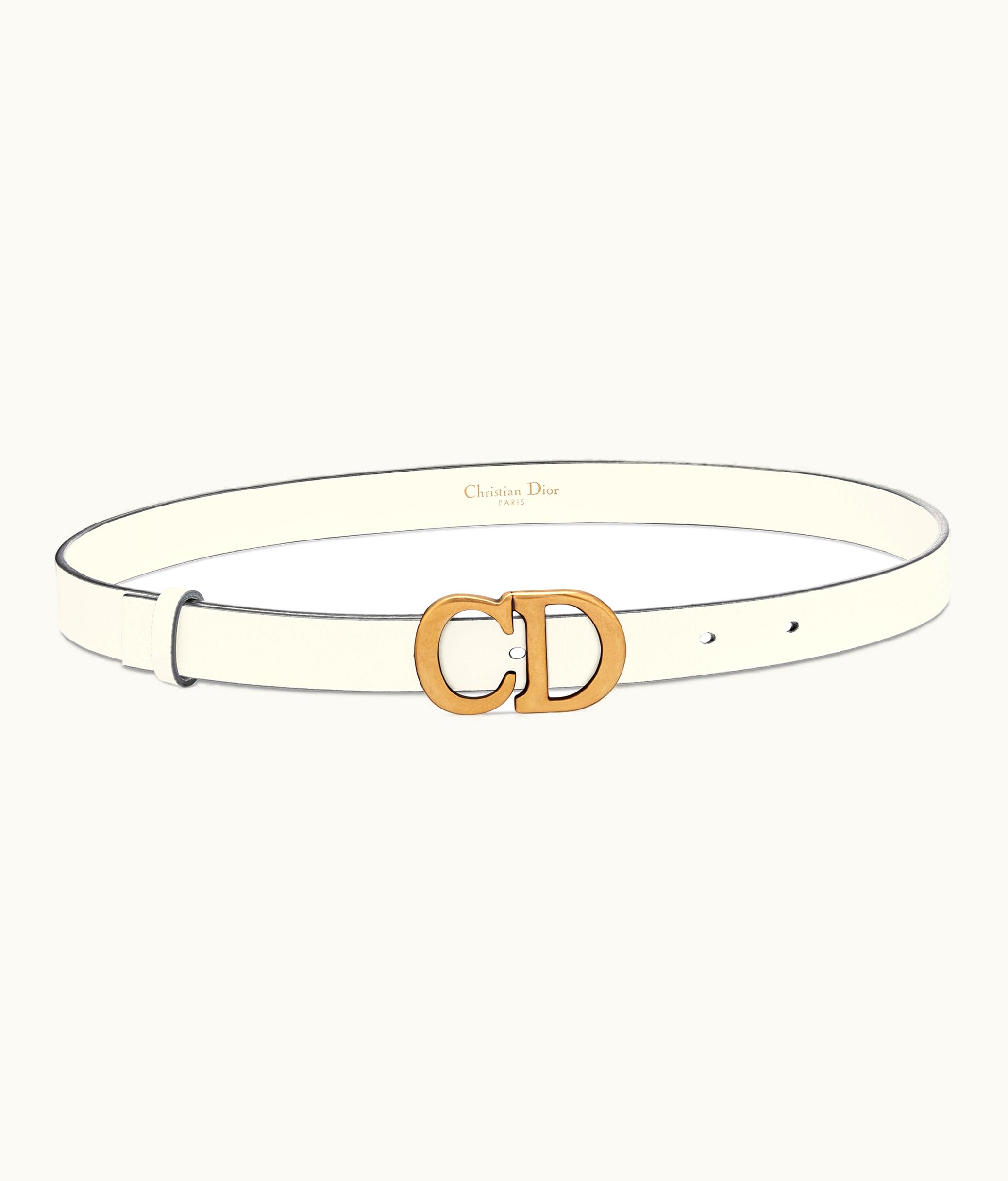 Dior Dior Saddle Belt - Latte Ultrasoft Calfskin, 20 MM