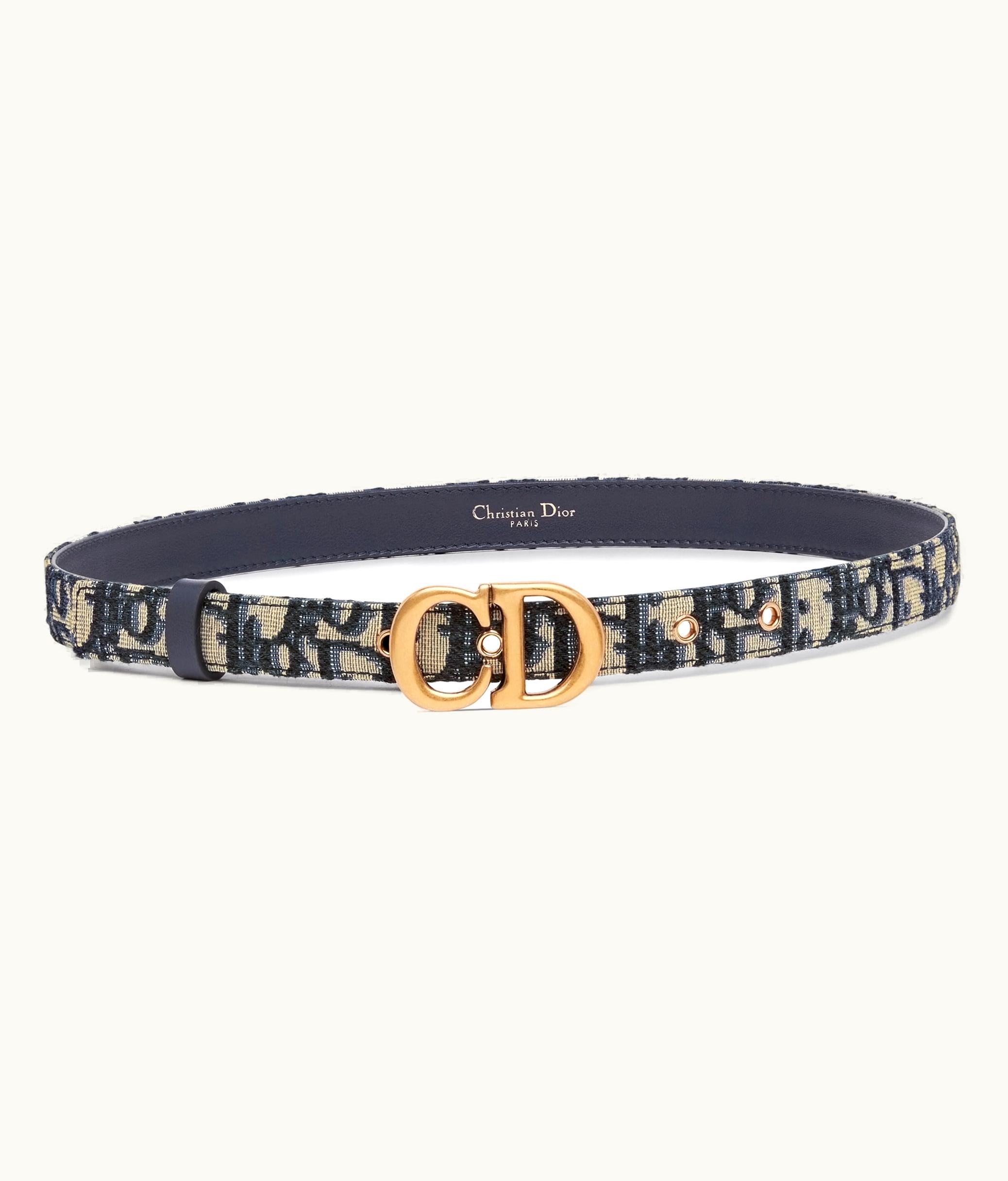Dior Saddle Belt - Blue Dior Oblique Jacquard, 20 MM