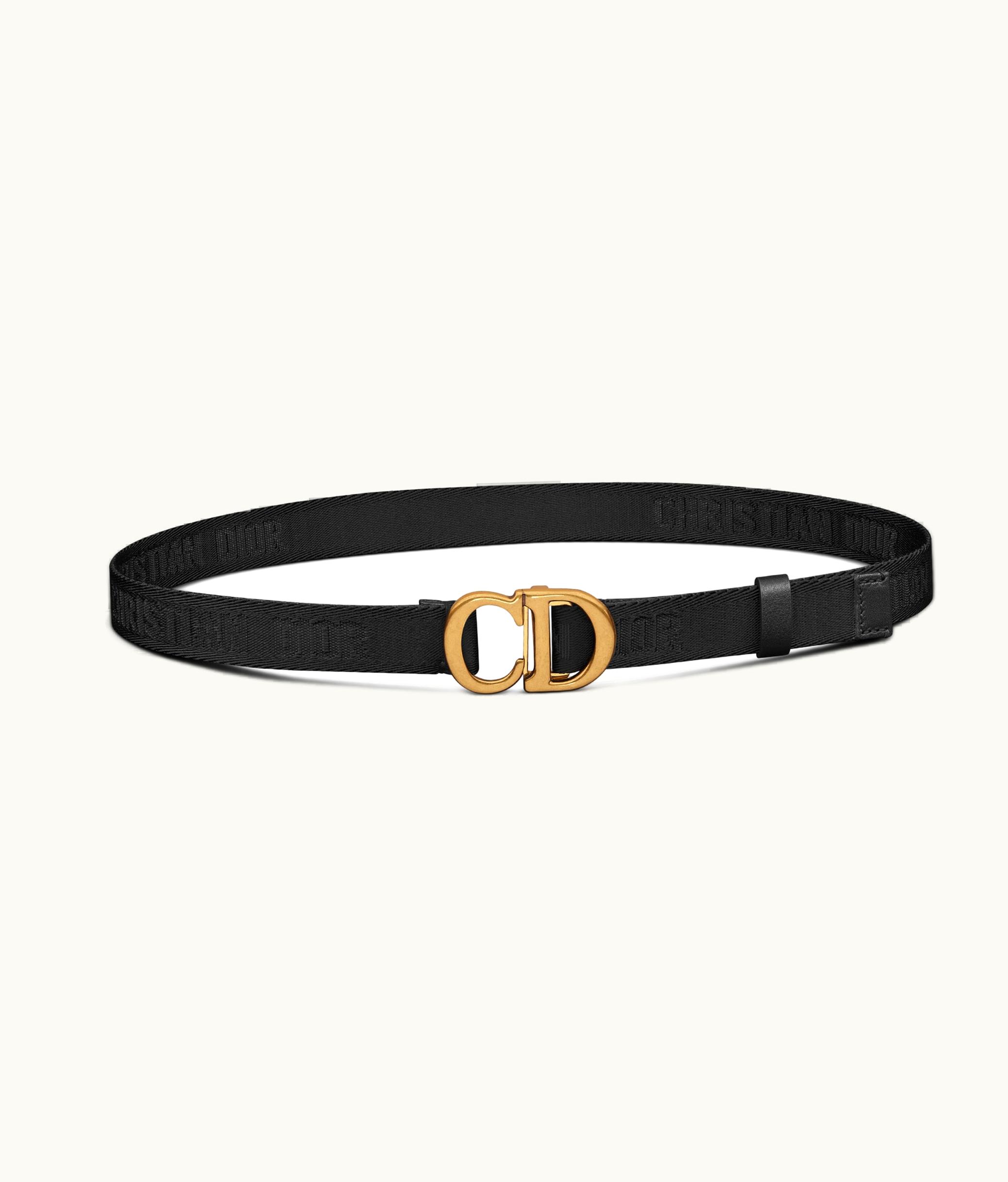 Dior Dior Saddle Belt - Black Jacquard, 20 MM