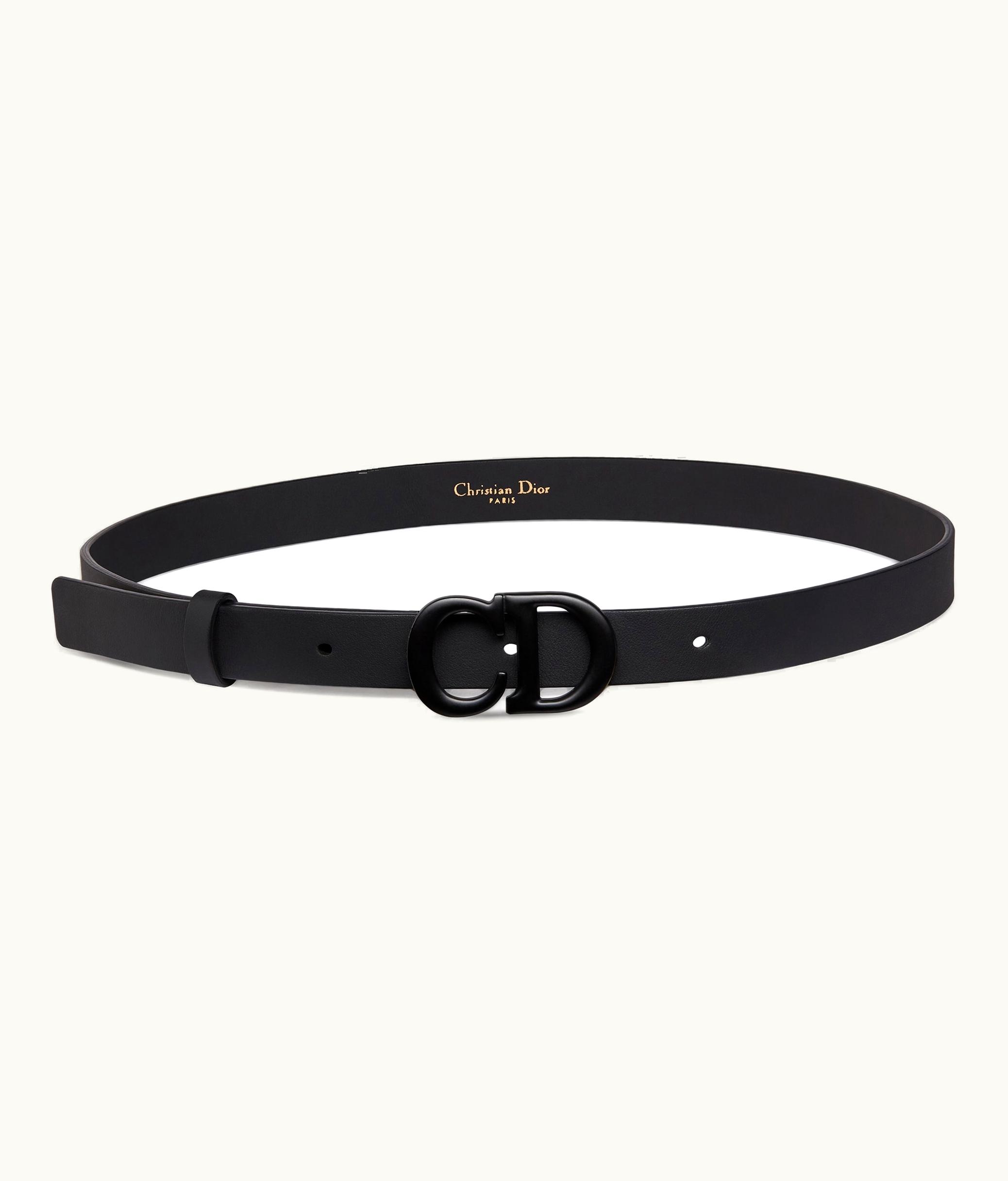 Dior Dior Saddle Belt - Black Matte Calfskin, 20 MM