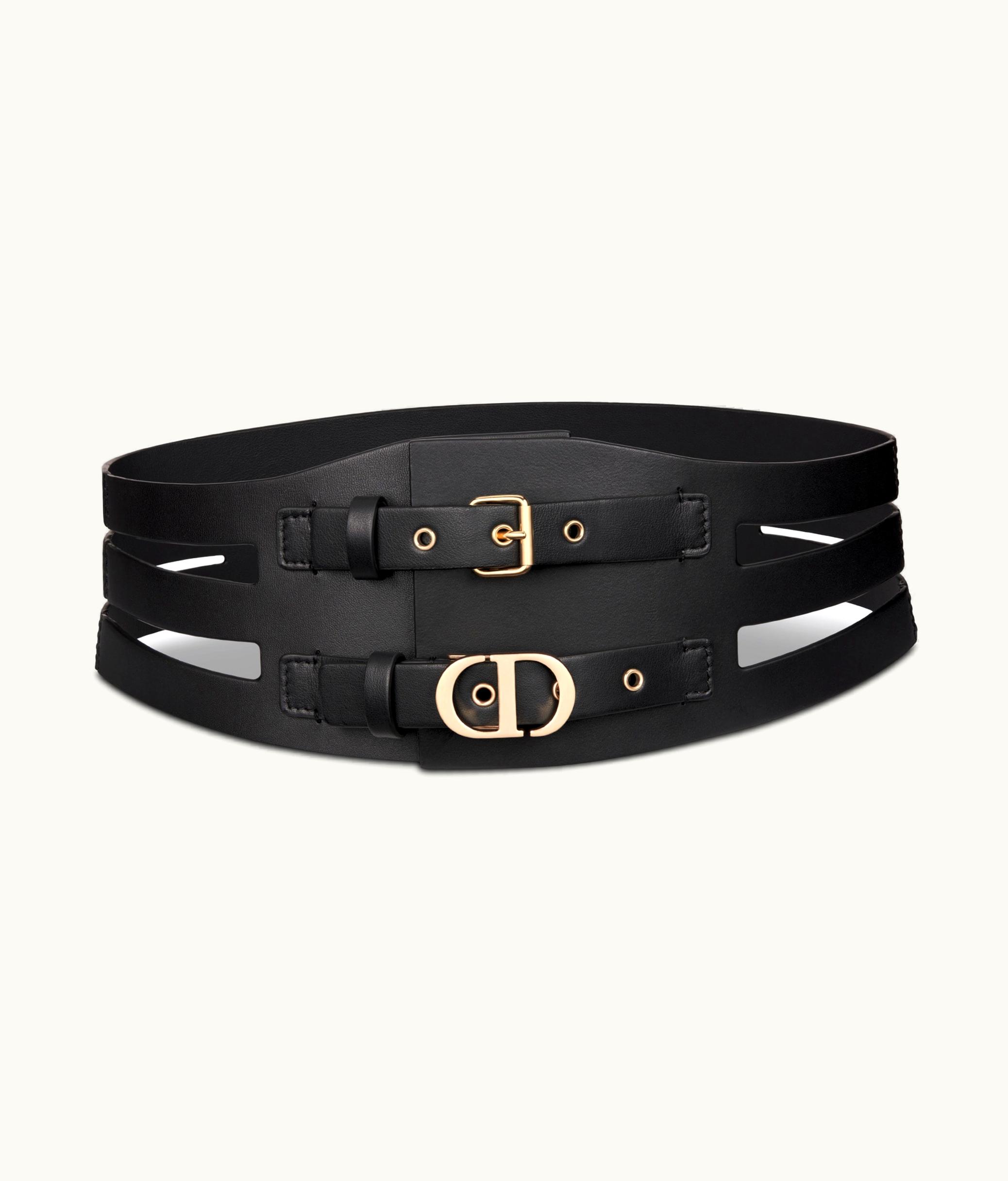 Dior Dior 30 Montaigne Corset Belt - Black Smooth Calfskin, 10.5 CM