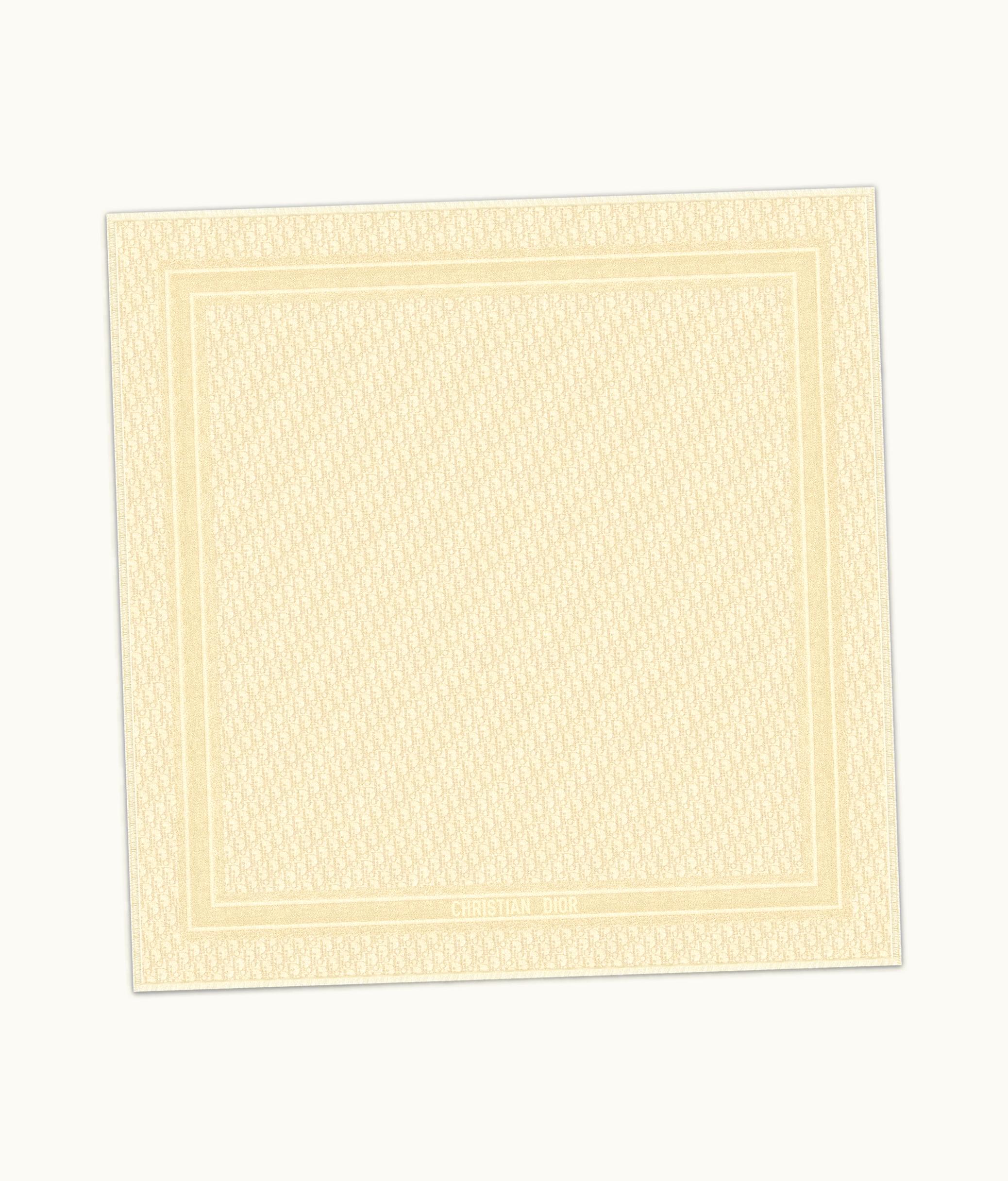 Dior Dior Oblique Silk Blend Shawl - Gold-Tone and Metallic Thread