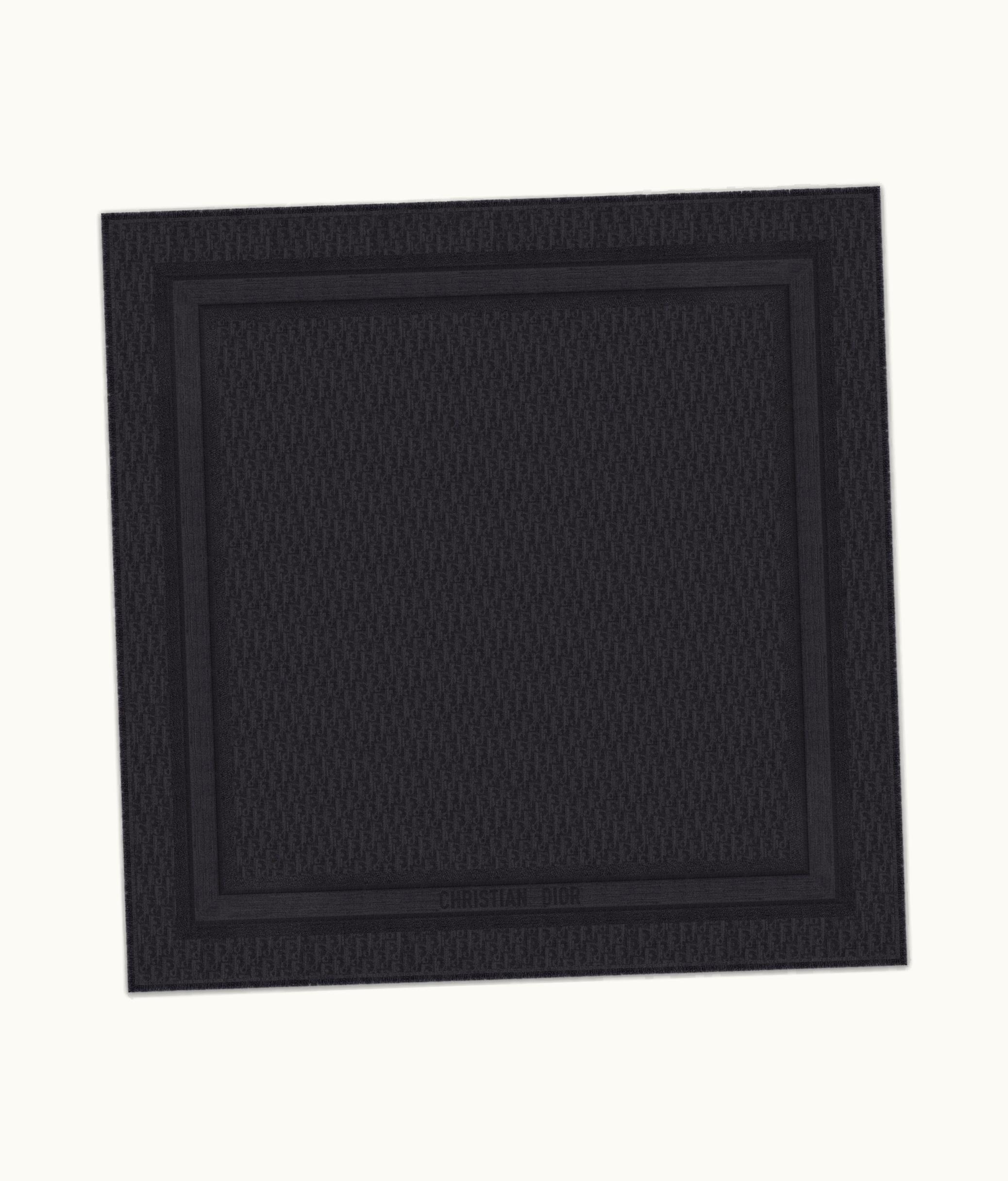 Dior Dior Oblique Shawl - Black Wool, Silk And Cashmere