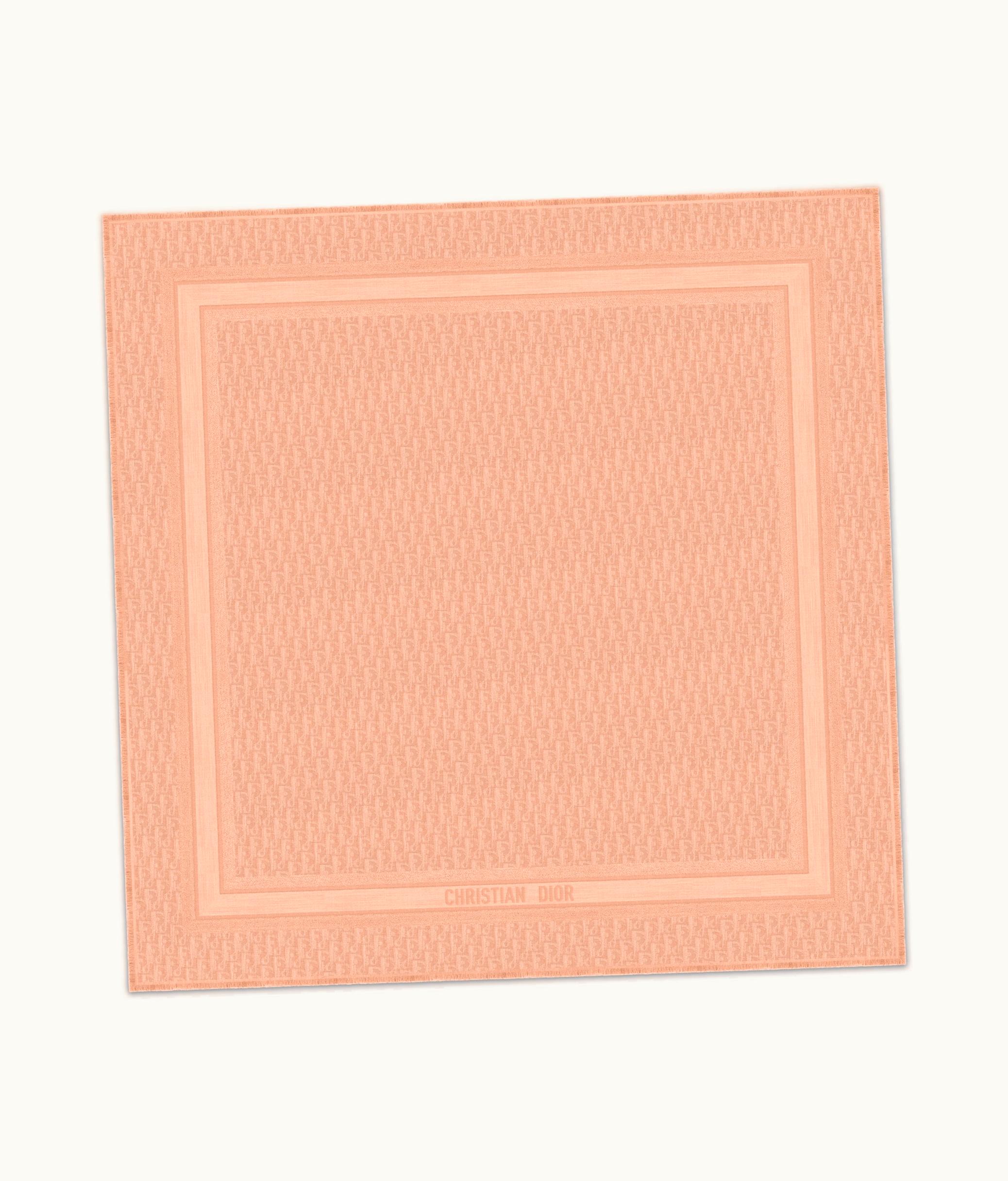 Dior Dior Oblique Shawl - Rose Des Vents Wool, Silk And Cashmere