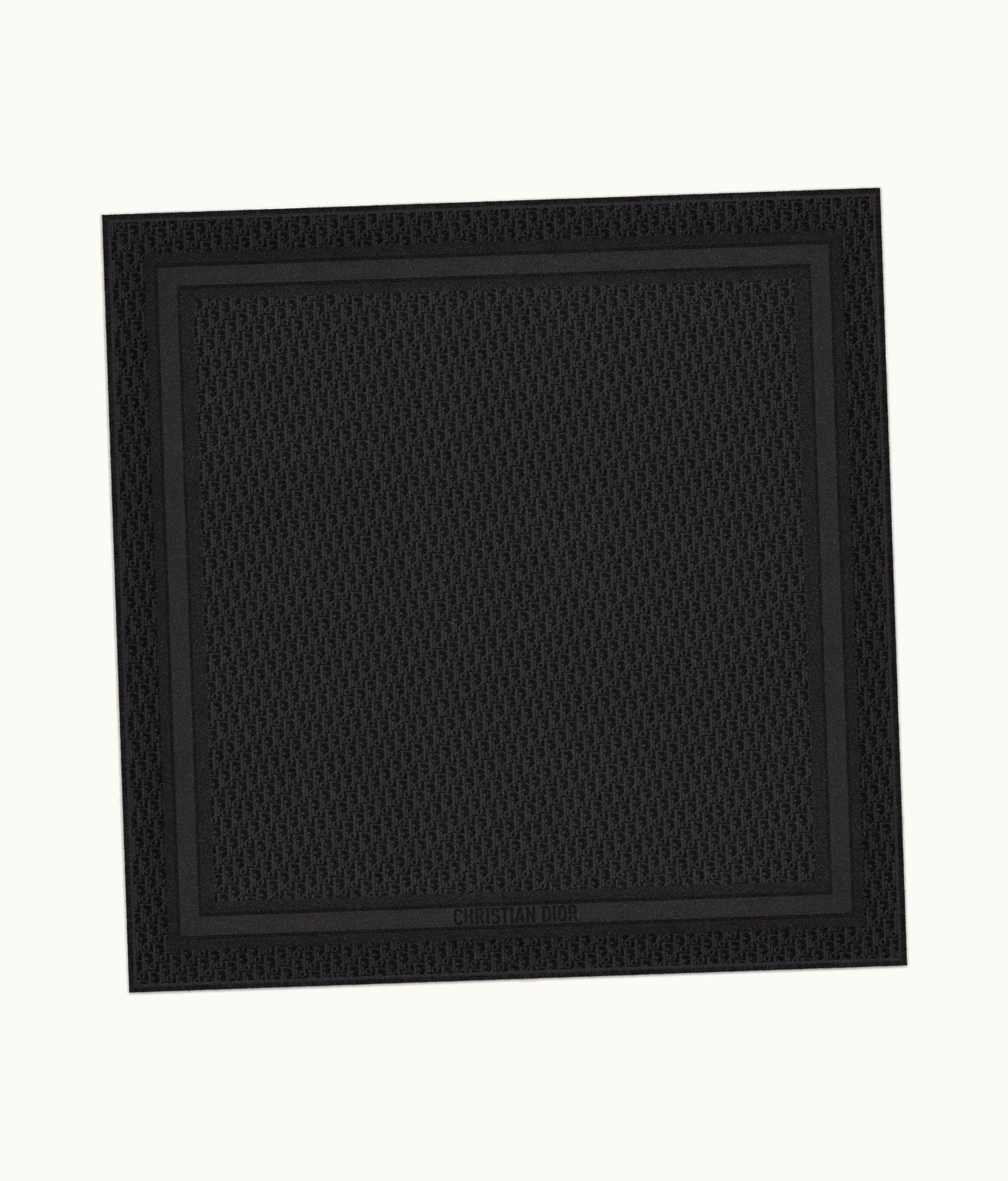 Dior Dior Oblique Shawl - Black Silk Blend With Metallic Thread