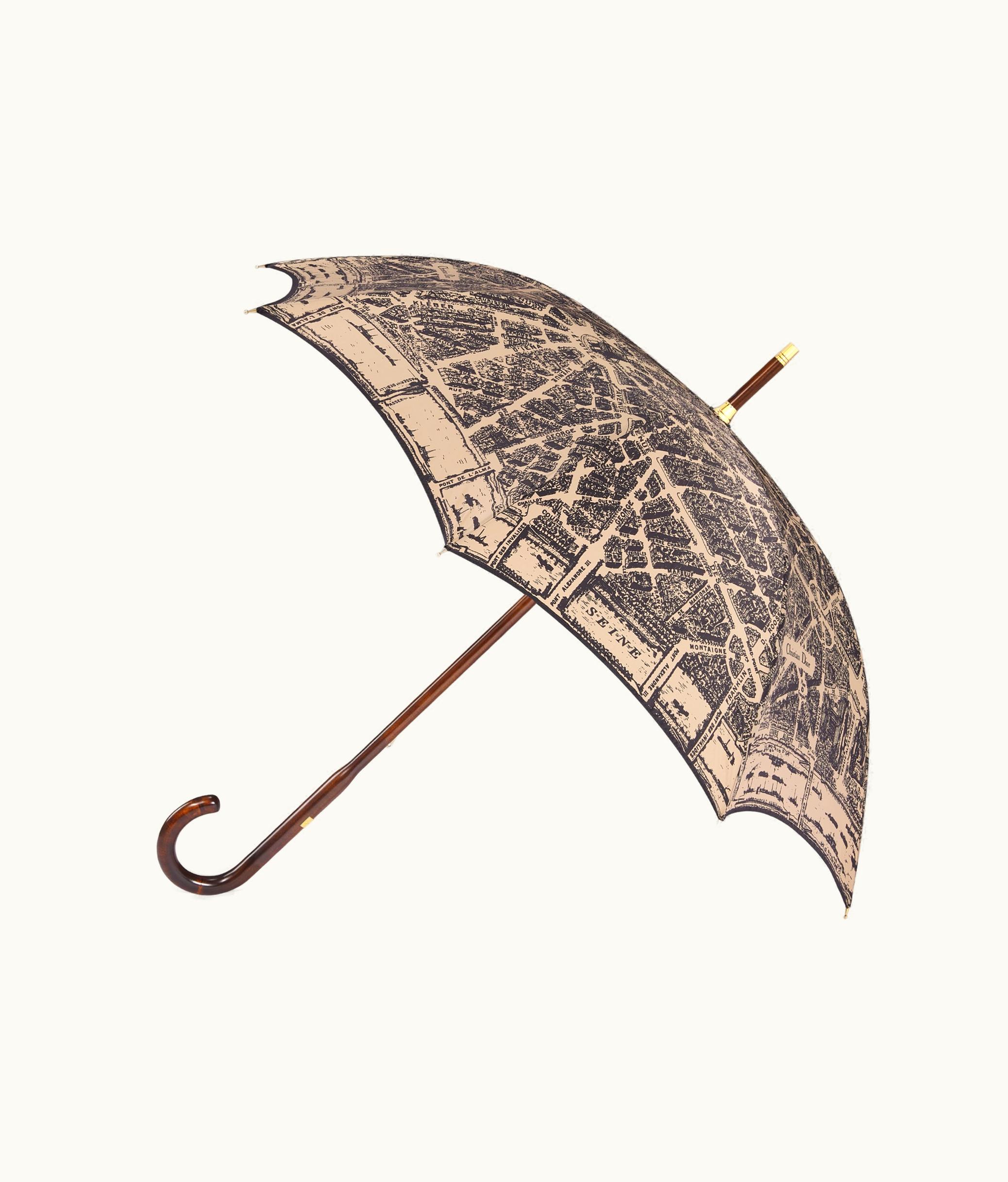 Dior Walk'n'Dior Umbrella - Beige And Black Plan De Paris Printed Fabric