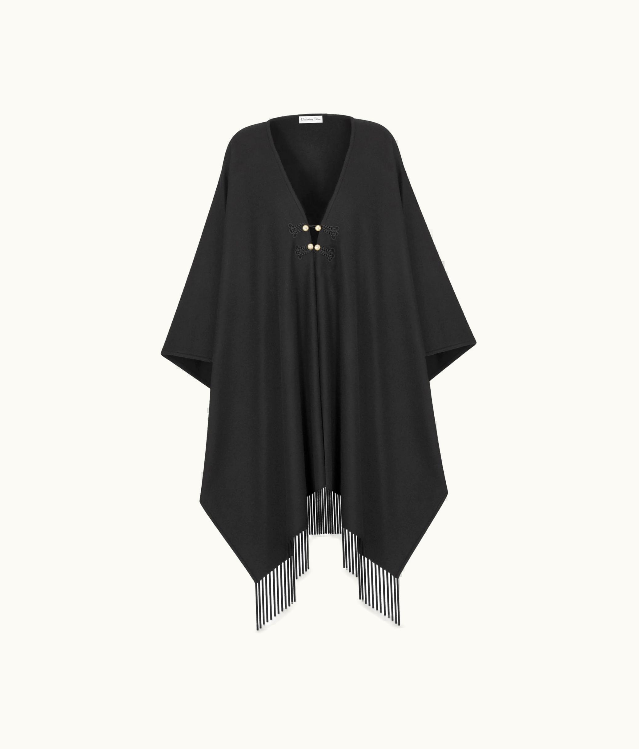 Dior Dior Poncho - Black Cashmere