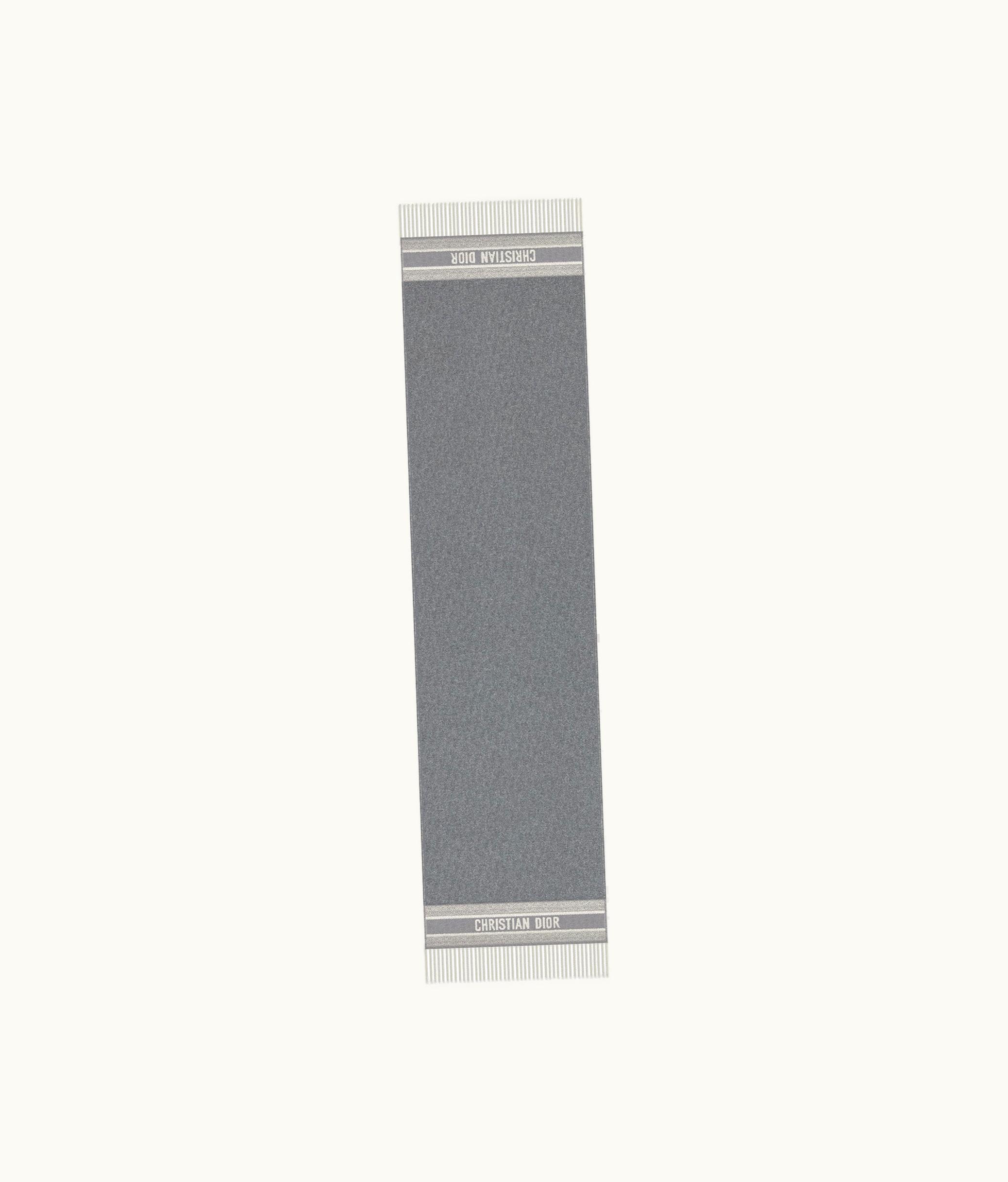 Dior Dior Oblique Scarf - Ecru And Gray Cashmere