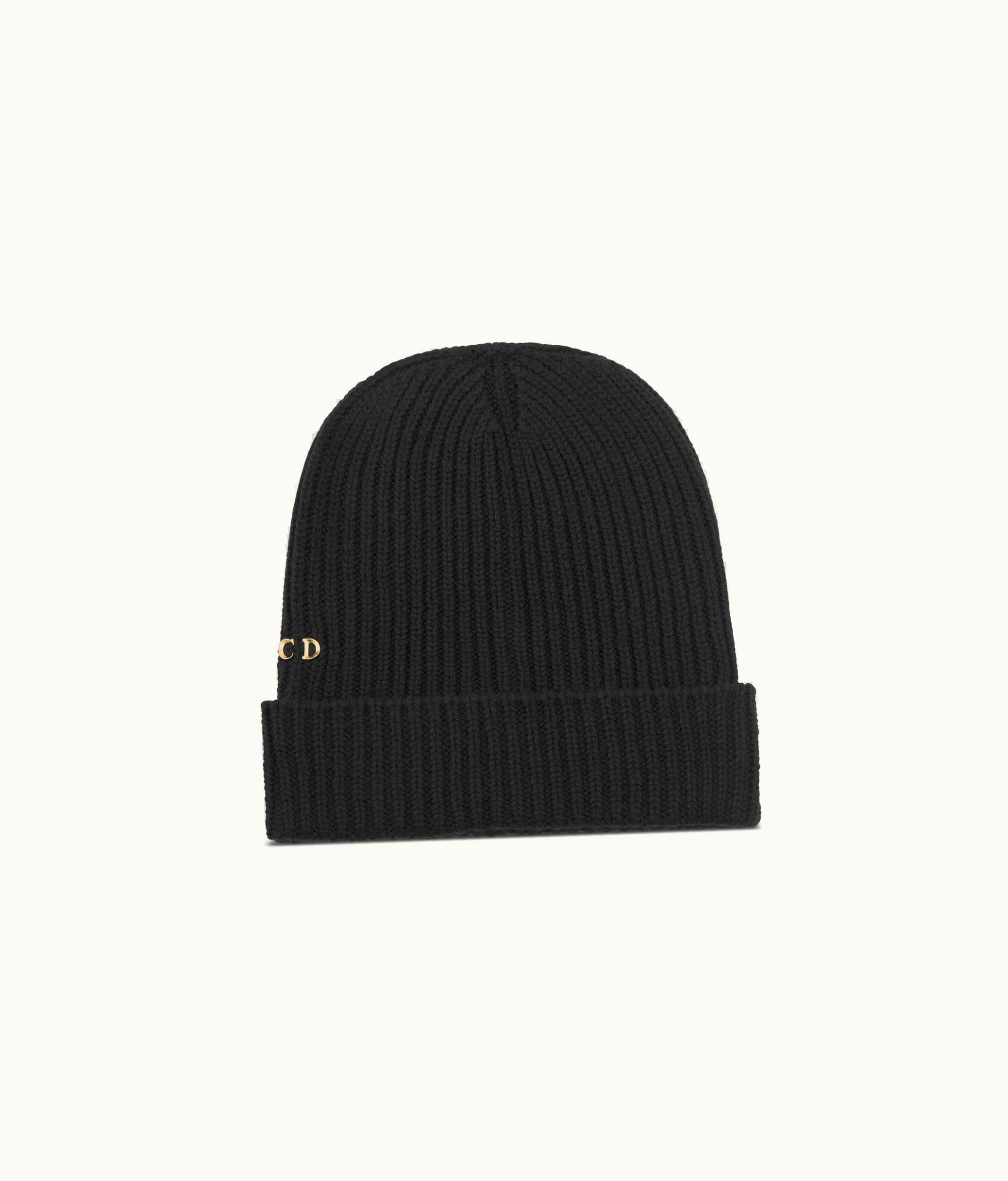 Dior Dior Beanie - Black Cashmere