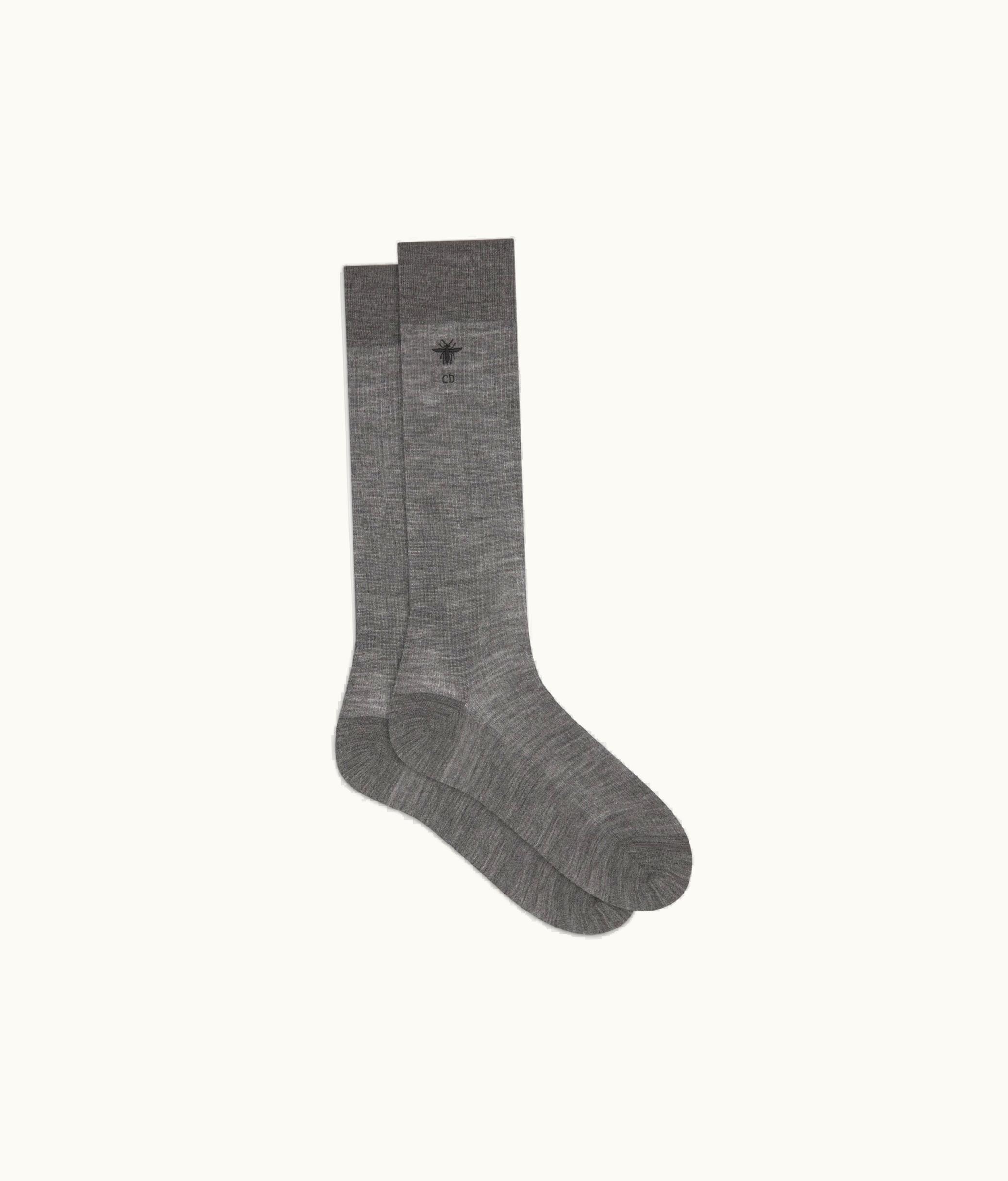 Dior Dior Bee Socks - Gray Wool