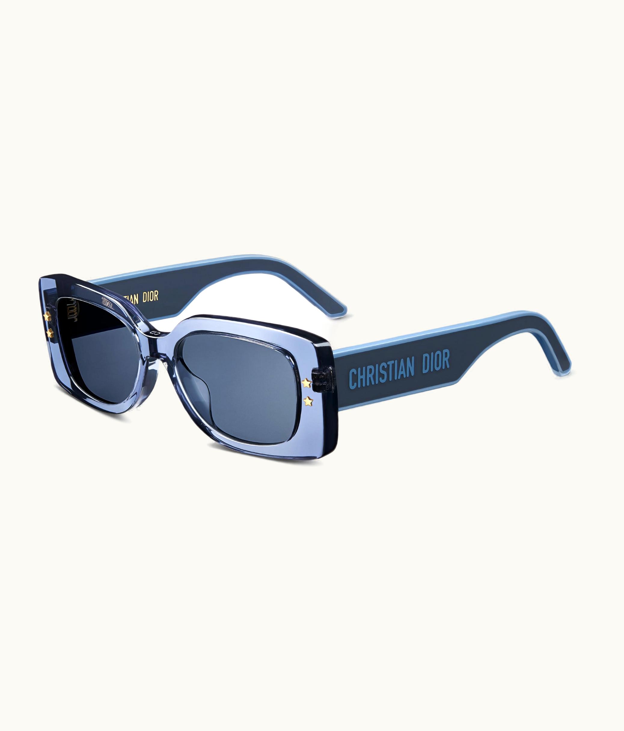 Dior Diorpacific S1u - Transparent Blue Rectangular Sunglasses
