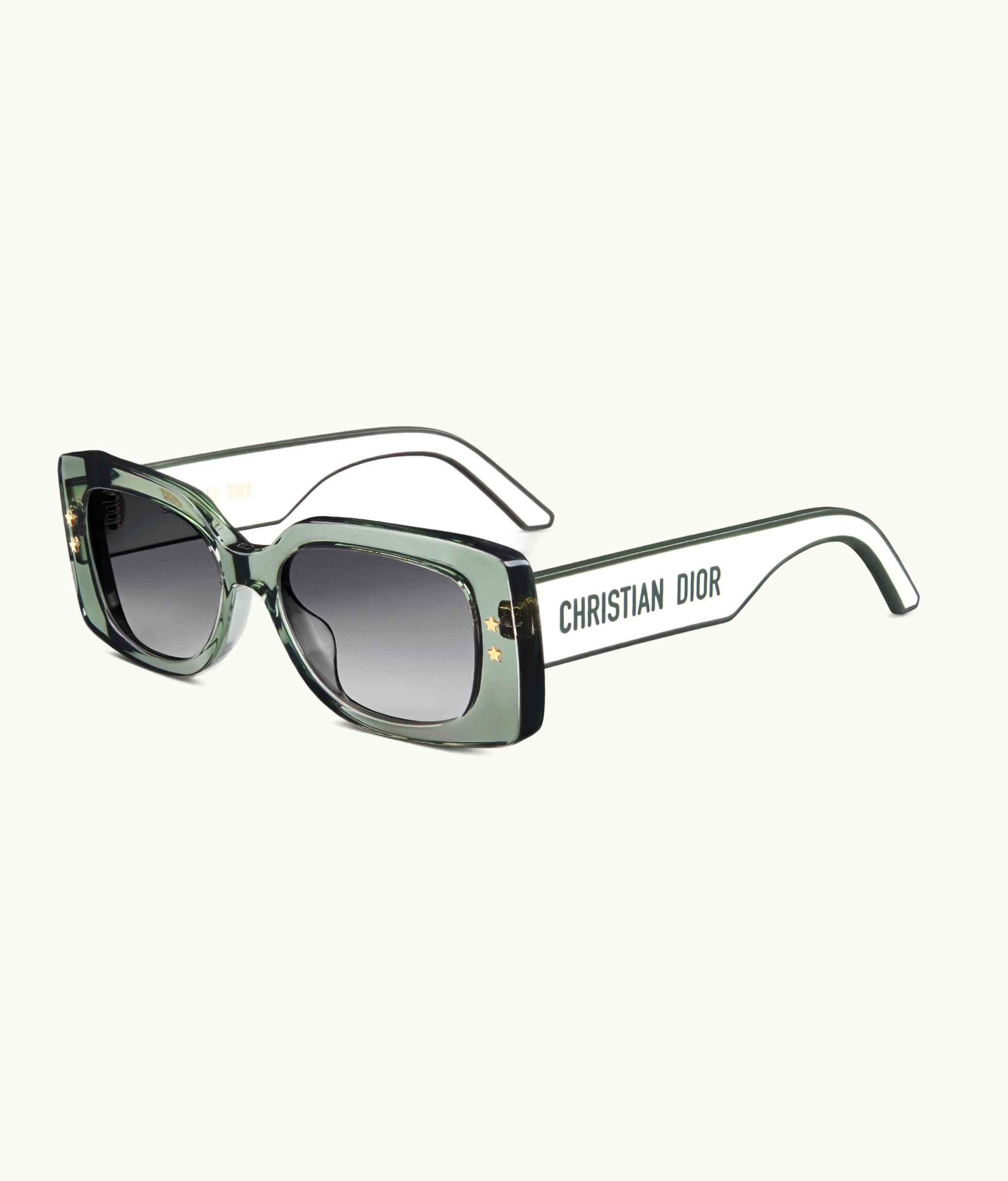 Dior Diorpacific S1u - Transparent Green Rectangular Sunglasses