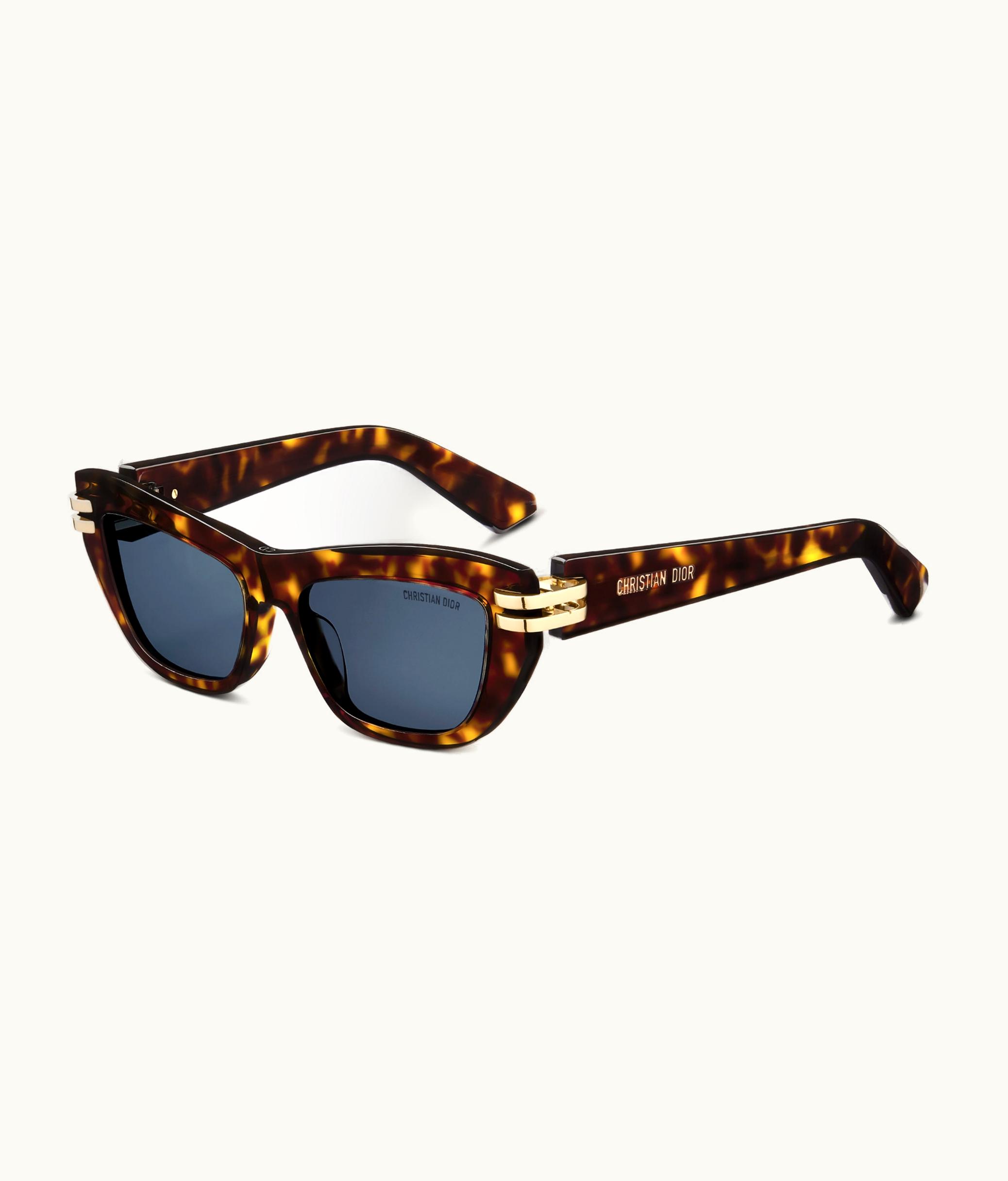 Dior Dior Cdior B2u - Brown Tortoiseshell-Effect Butterfly Sunglasses