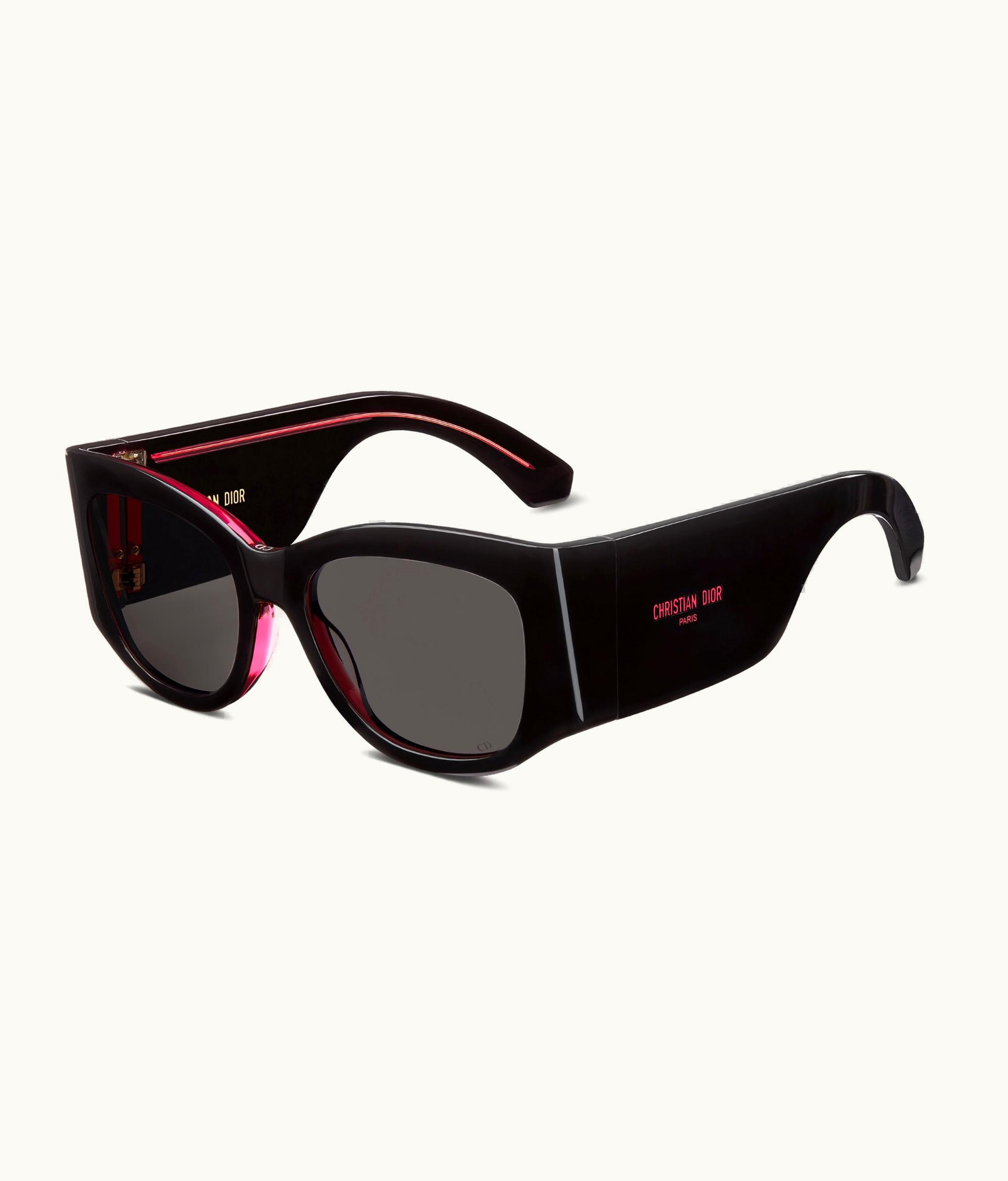 Dior Diornuit S1i - Black And Transparent Red Square Sunglasses
