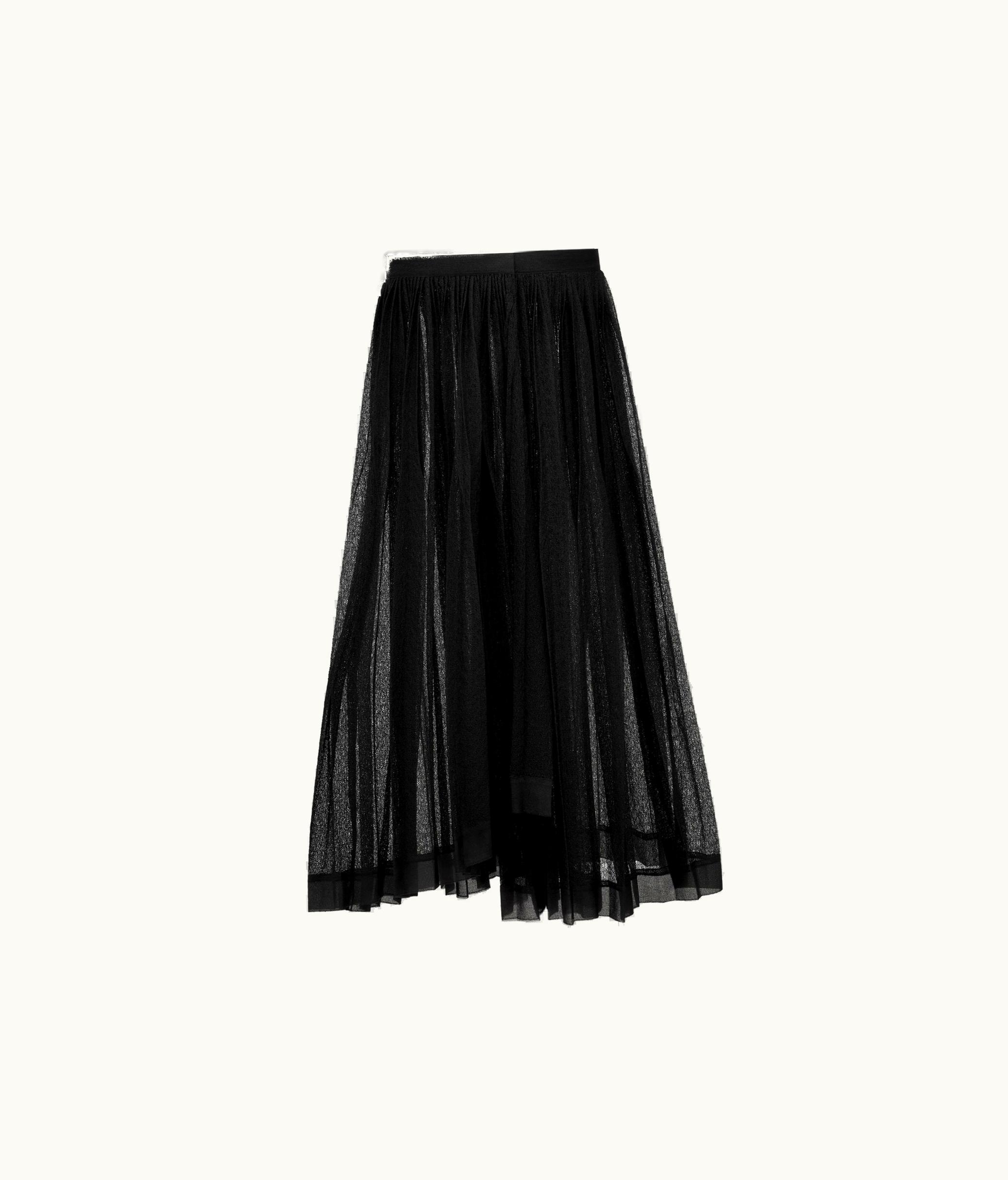 Dior Dior Asymmetric Wrap Skirt - Black Technical Silk Lace