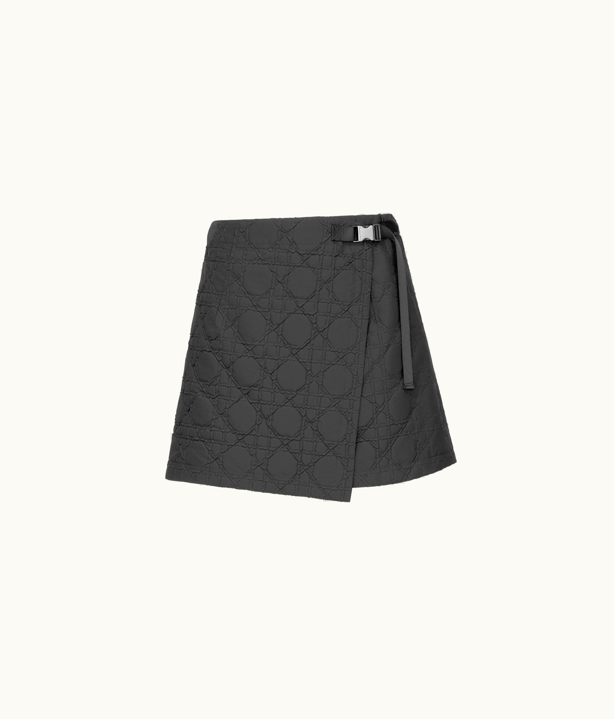 Dior Dior Macrocannage Skort - Black Technical Taffeta Cloqué