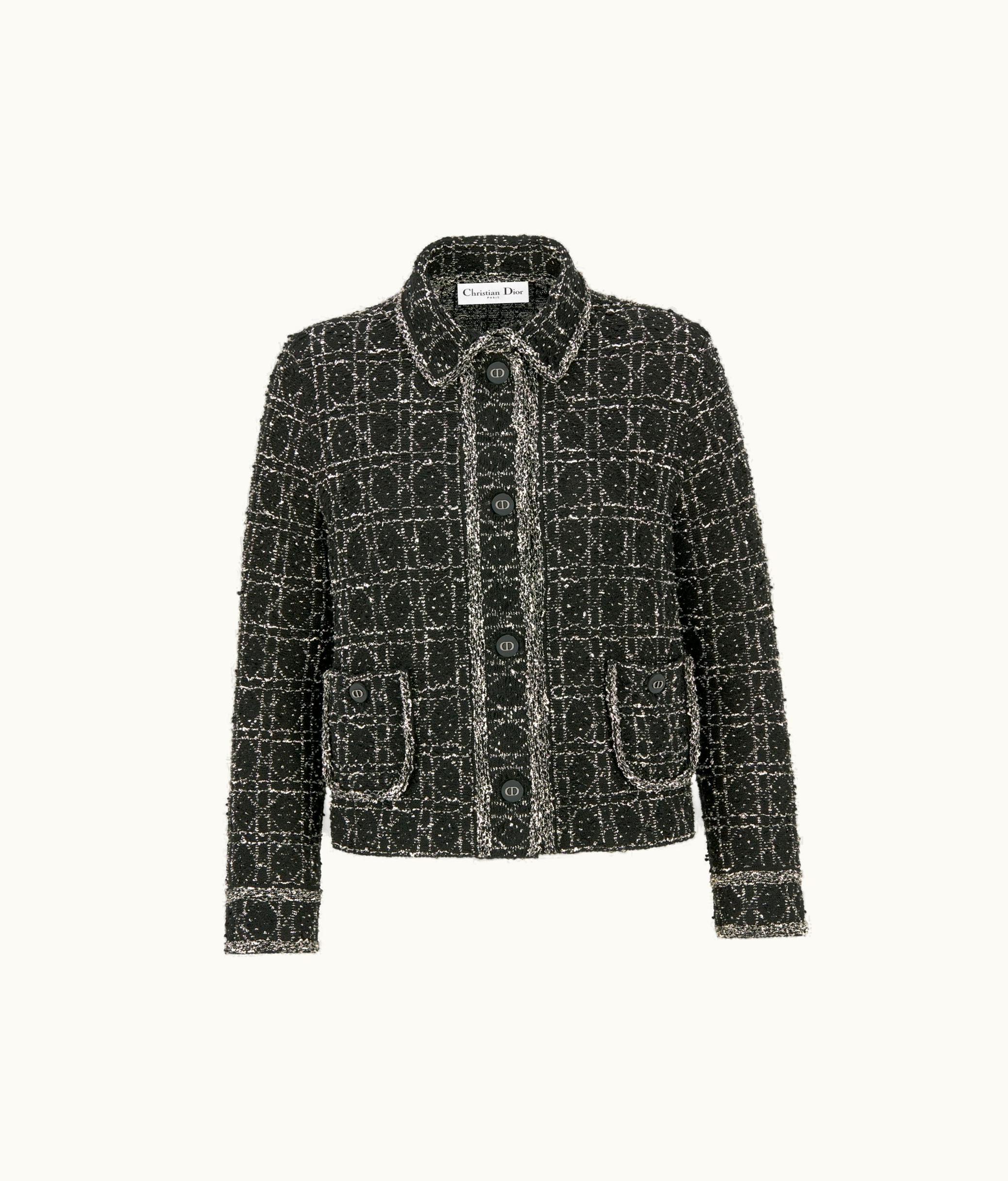 Dior Dior Macrocannage Jacket - Black And White Technical Cotton Tweed