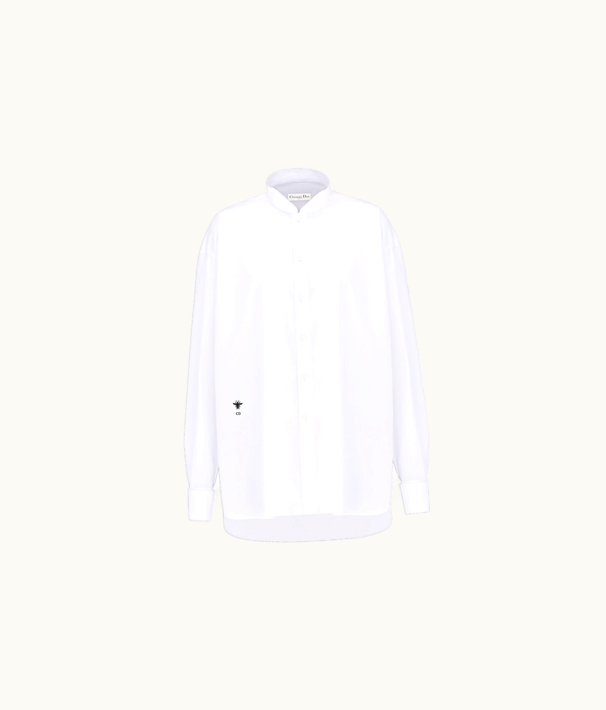 Dior Dior Wing-Collar Shirt - White Cotton Poplin