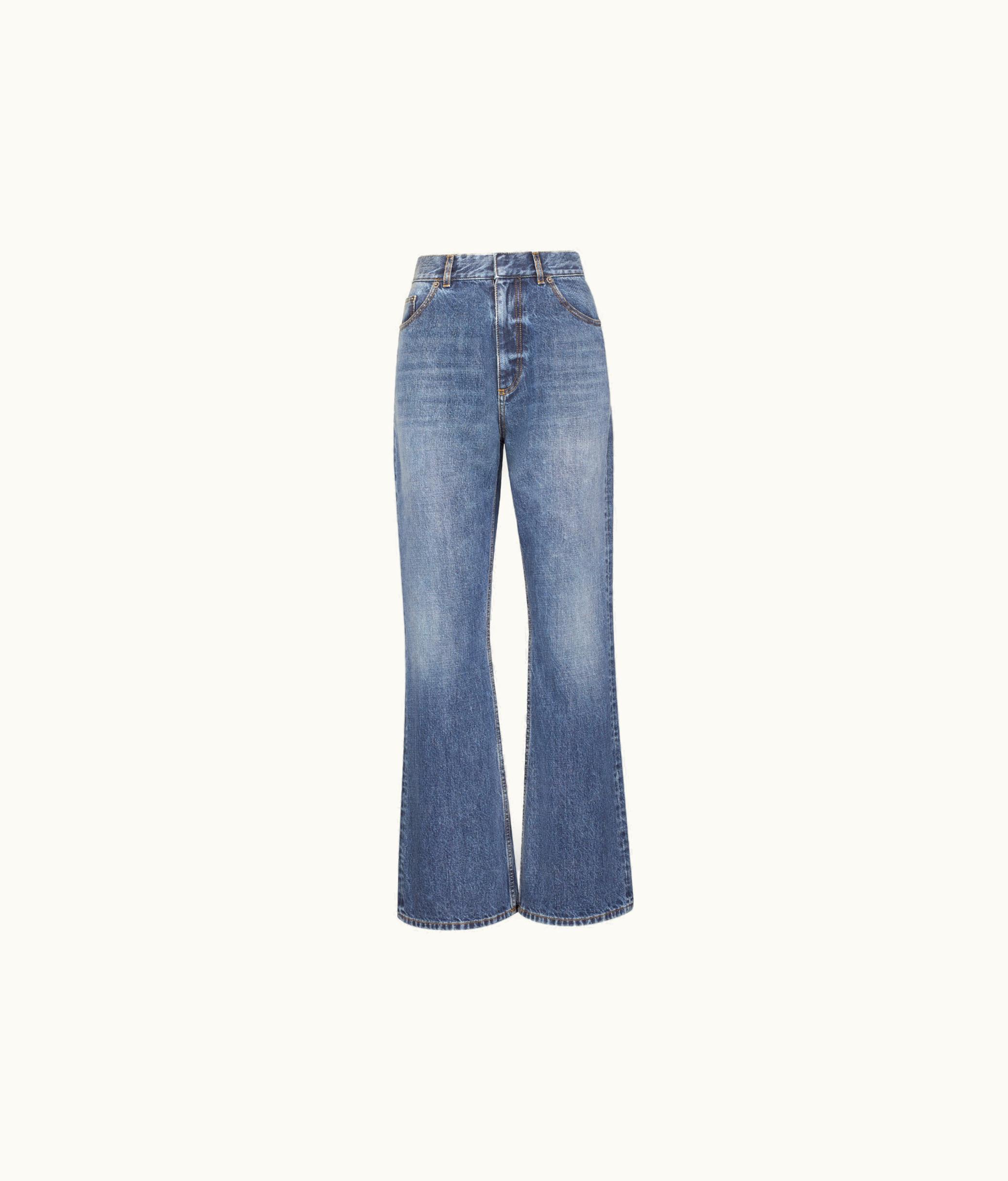 Dior Dior 8 Flared Jeans, D08 - Blue Stonewashed Cotton Denim